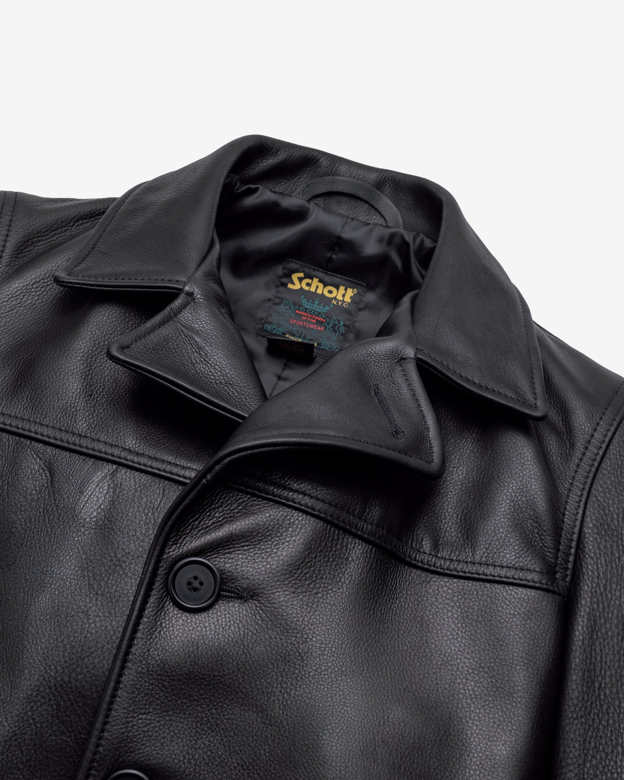 564 - Men's Leather Overcoat – Schott N.Y.C.