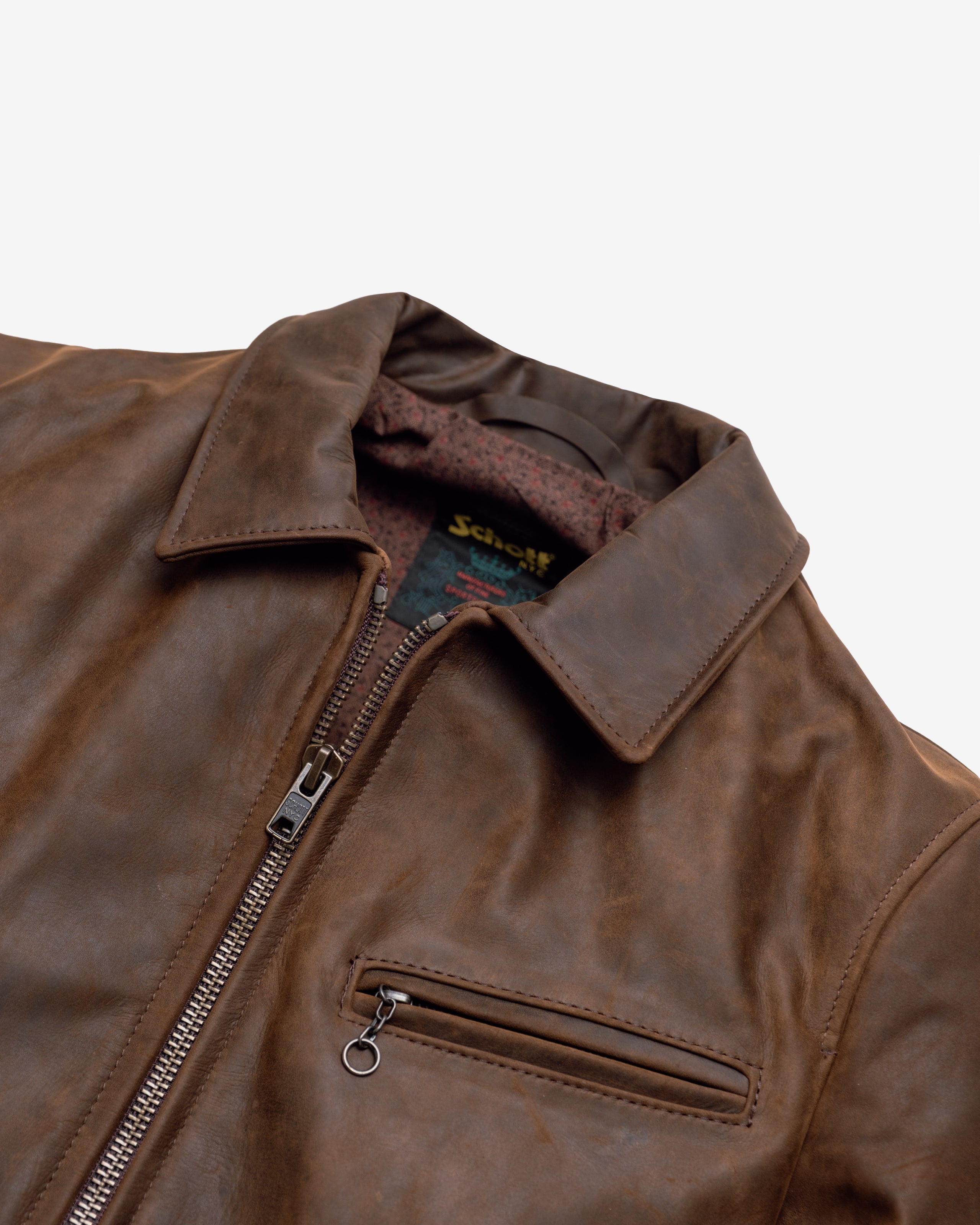 592 | Lightweight Cowhide Trucker Jacket – Schott N.Y.C.