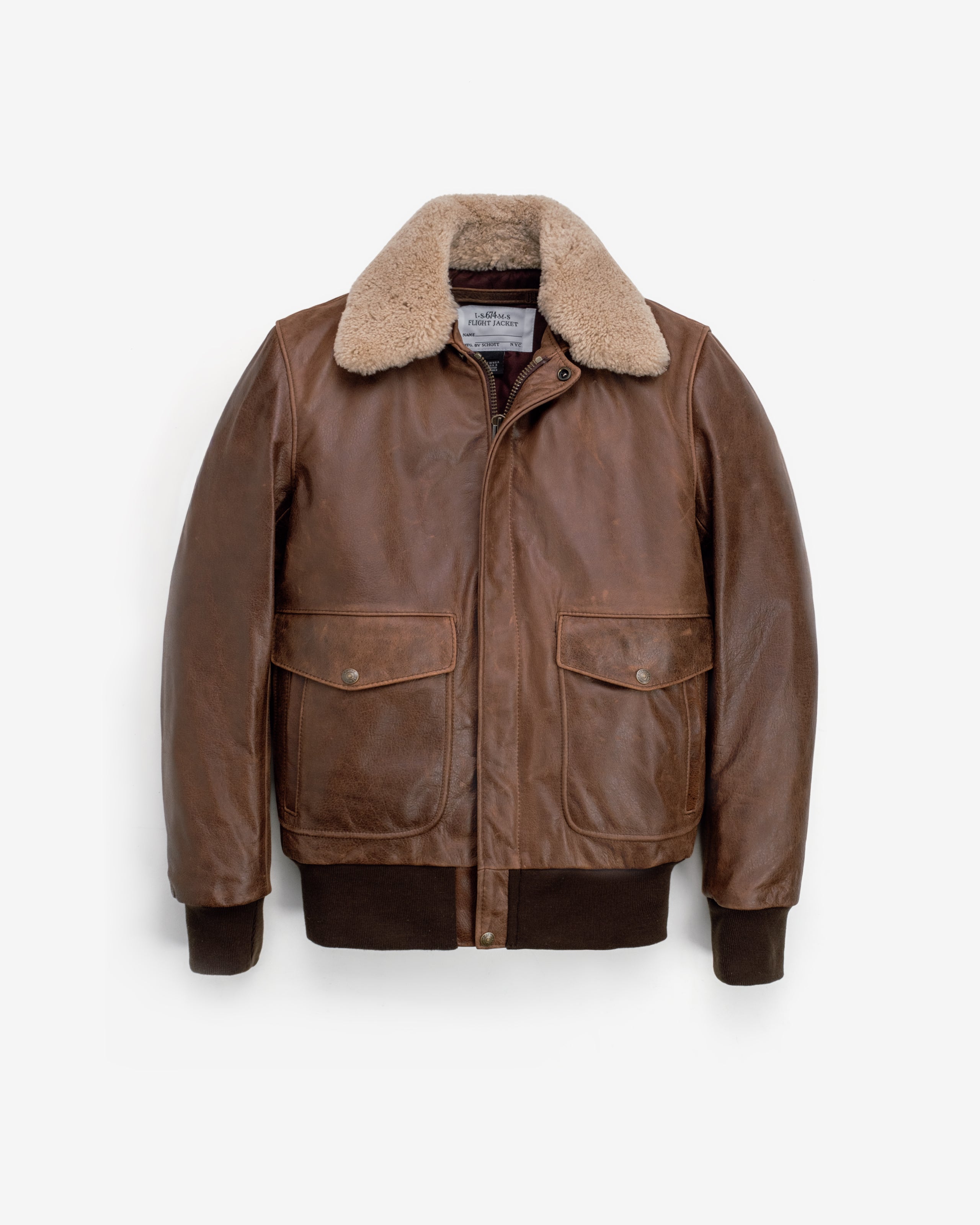 594 | Naked Buffalo Bomber Jacket – Schott N.Y.C.