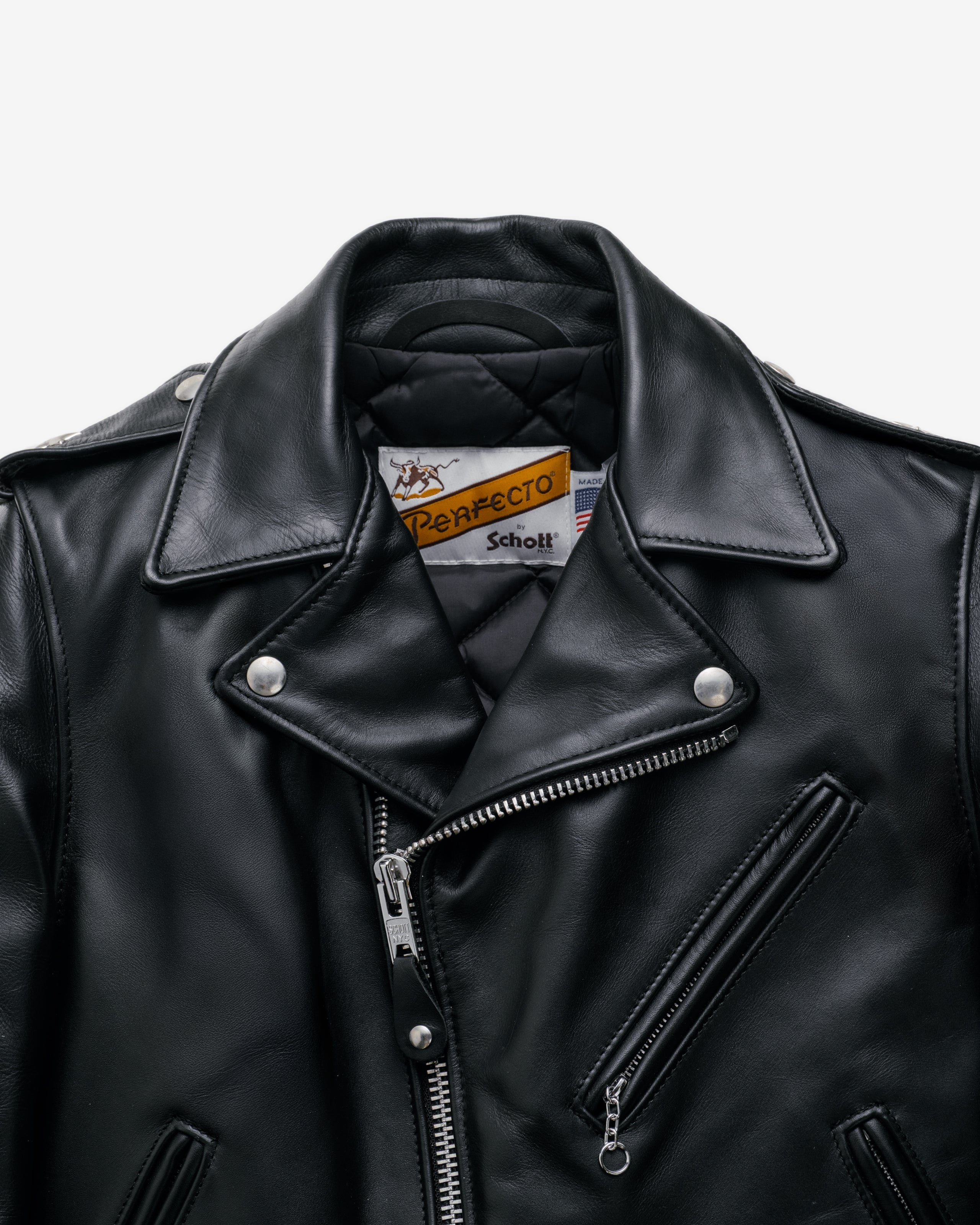 Perfecto by Schott NYC レザーライダージャケット 40 613 | Original 'One Star' Perfecto® Motorcycle Jacket – Schott N.Y.C.