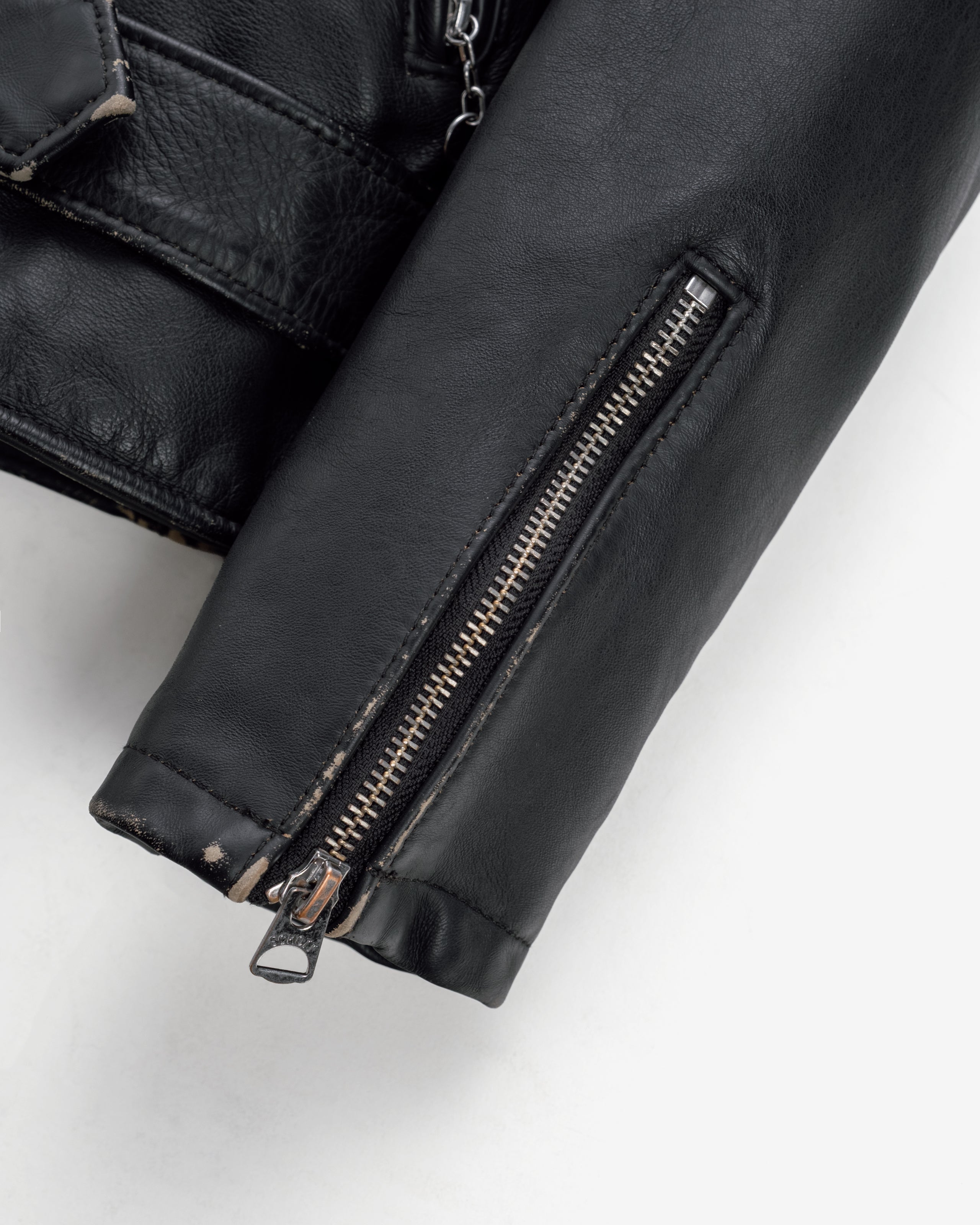 最終価格 牛革 Japan LeatherJacket 626VN | Vintaged Lightweight Fitted Cowhide Leather Motorcycle