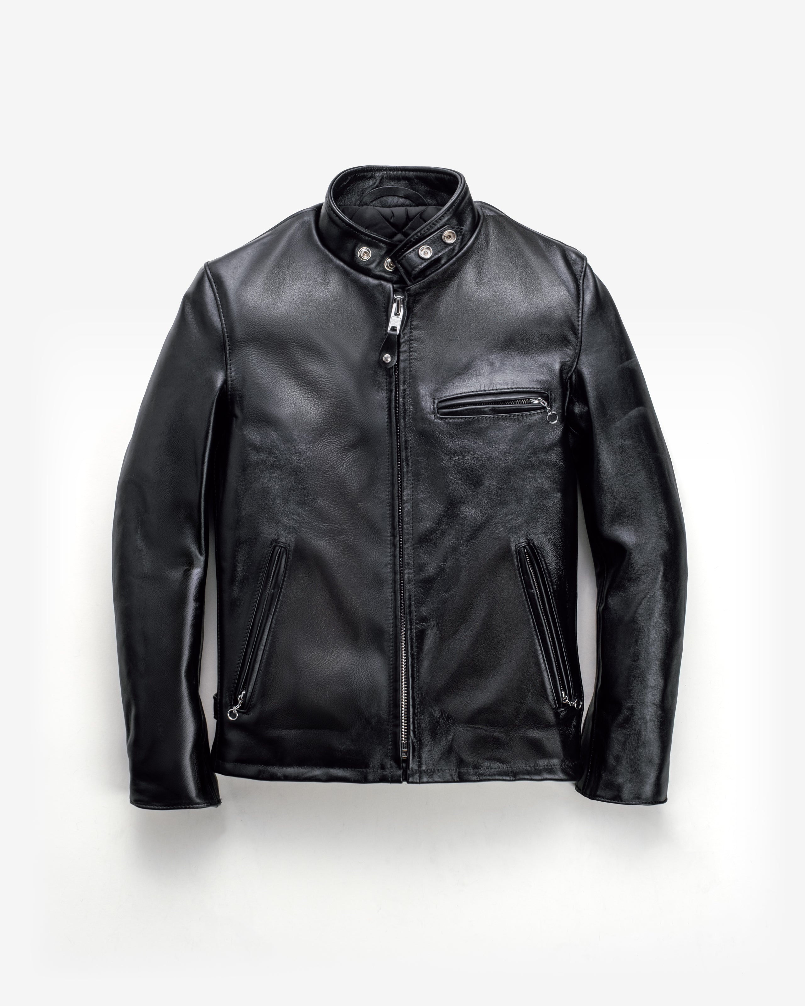 641HH | Classic Horsehide Cafe Racer Motorcycle Jacket – Schott N.Y.C.
