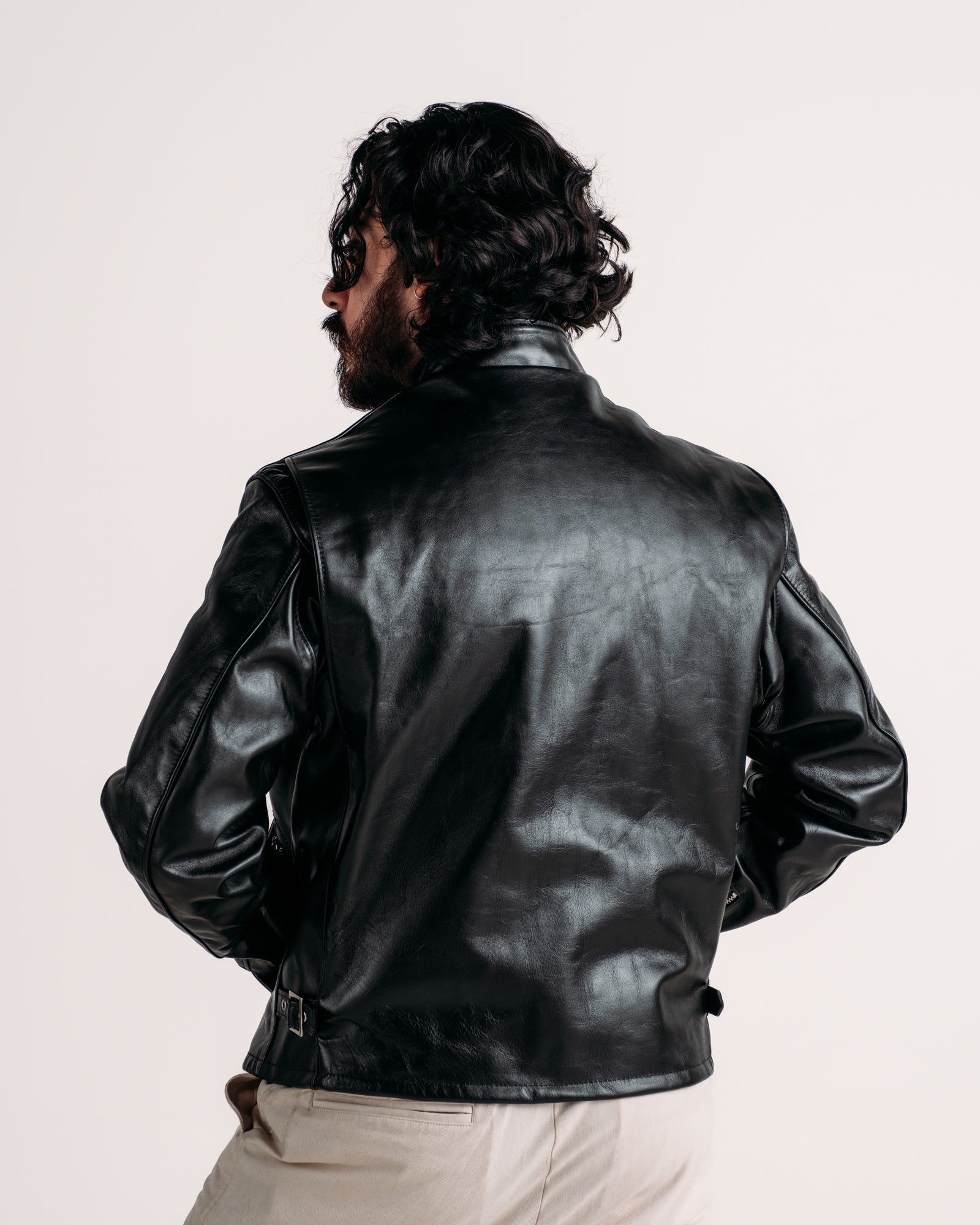 641HH | Classic Horsehide Cafe Racer Motorcycle Jacket – Schott N.Y.C.