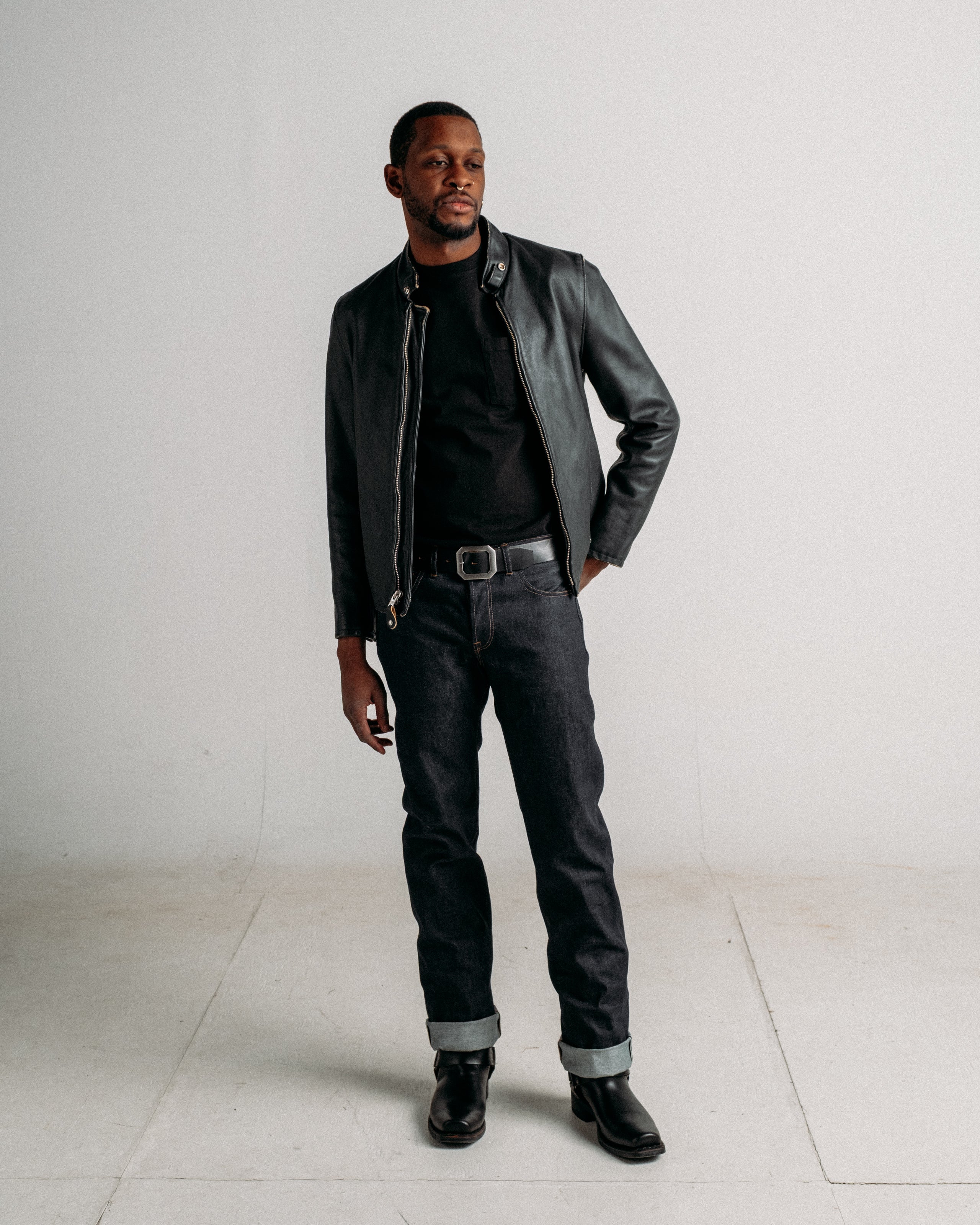 654VN - Vintaged Cowhide Café Racer Leather Jacket – Schott N.Y.C.
