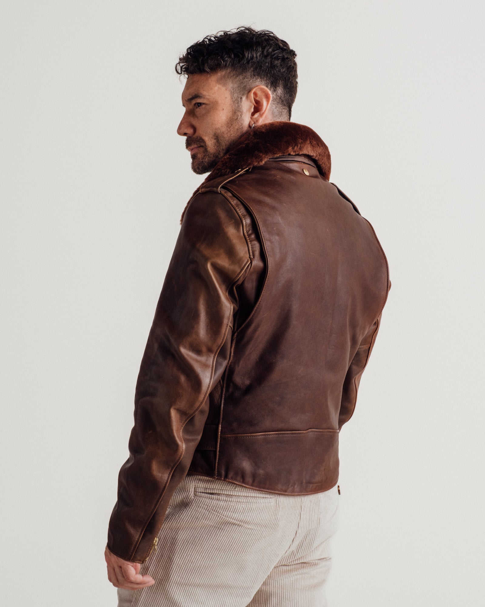 P656H | Horween Soft Horsehide Perfecto® Jacket With Detachable