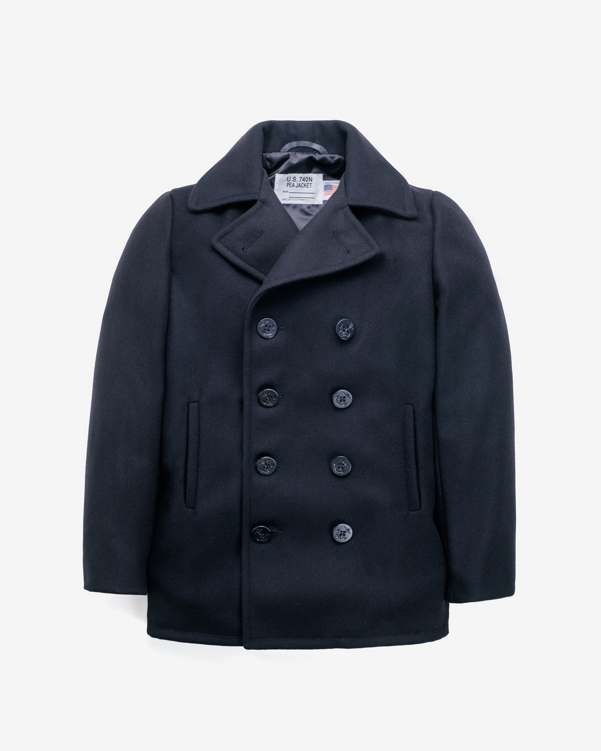 707 - Wool Blend Fitted Peacoat – Schott N.Y.C
