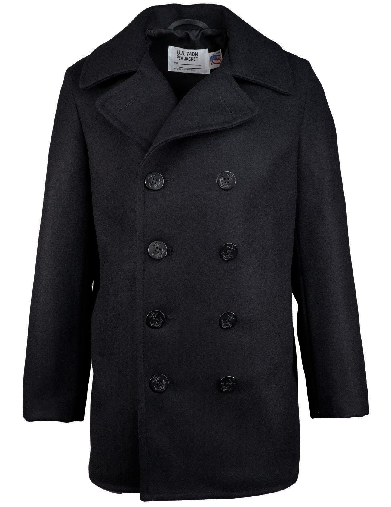 発送日前セール！schott pea jacket 極美品 707 - Wool Blend Fitted Peacoat – Schott N.Y.C.