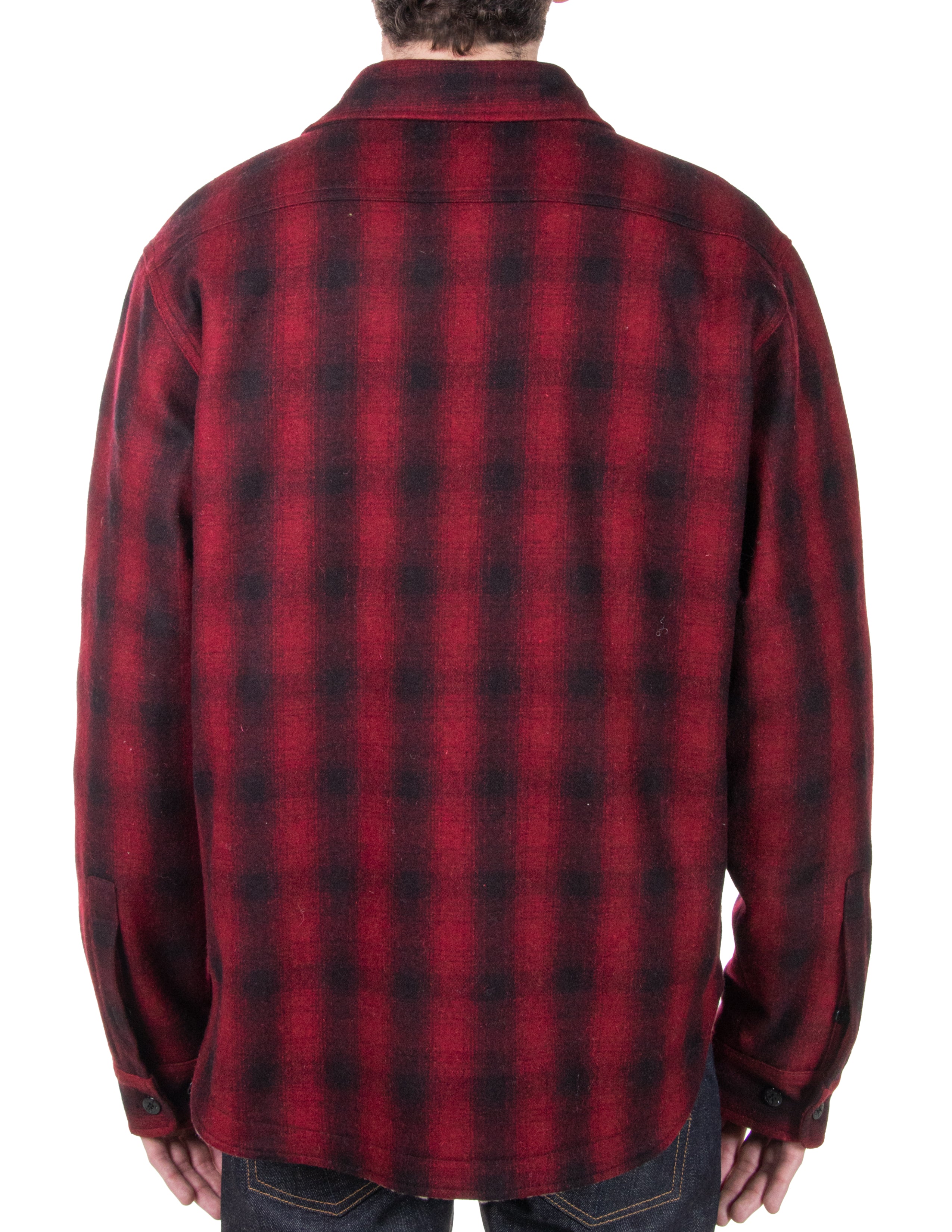 7116P - Plaid Wool Blend Faux Sherpa Lined CPO Shirt – Schott N.Y.C.