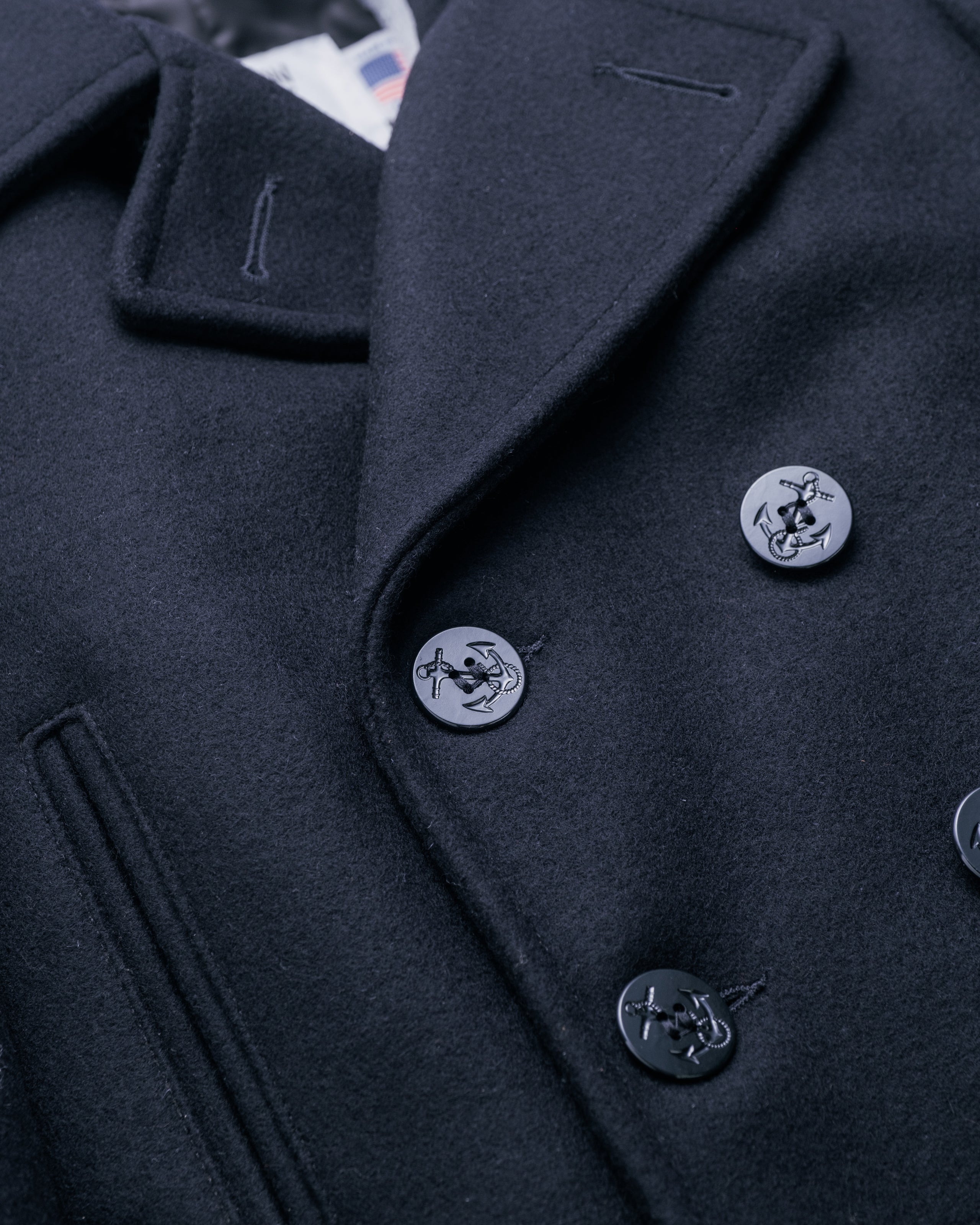 714US - Men's Wool Knee Length Peacoat – Schott N.Y.C.