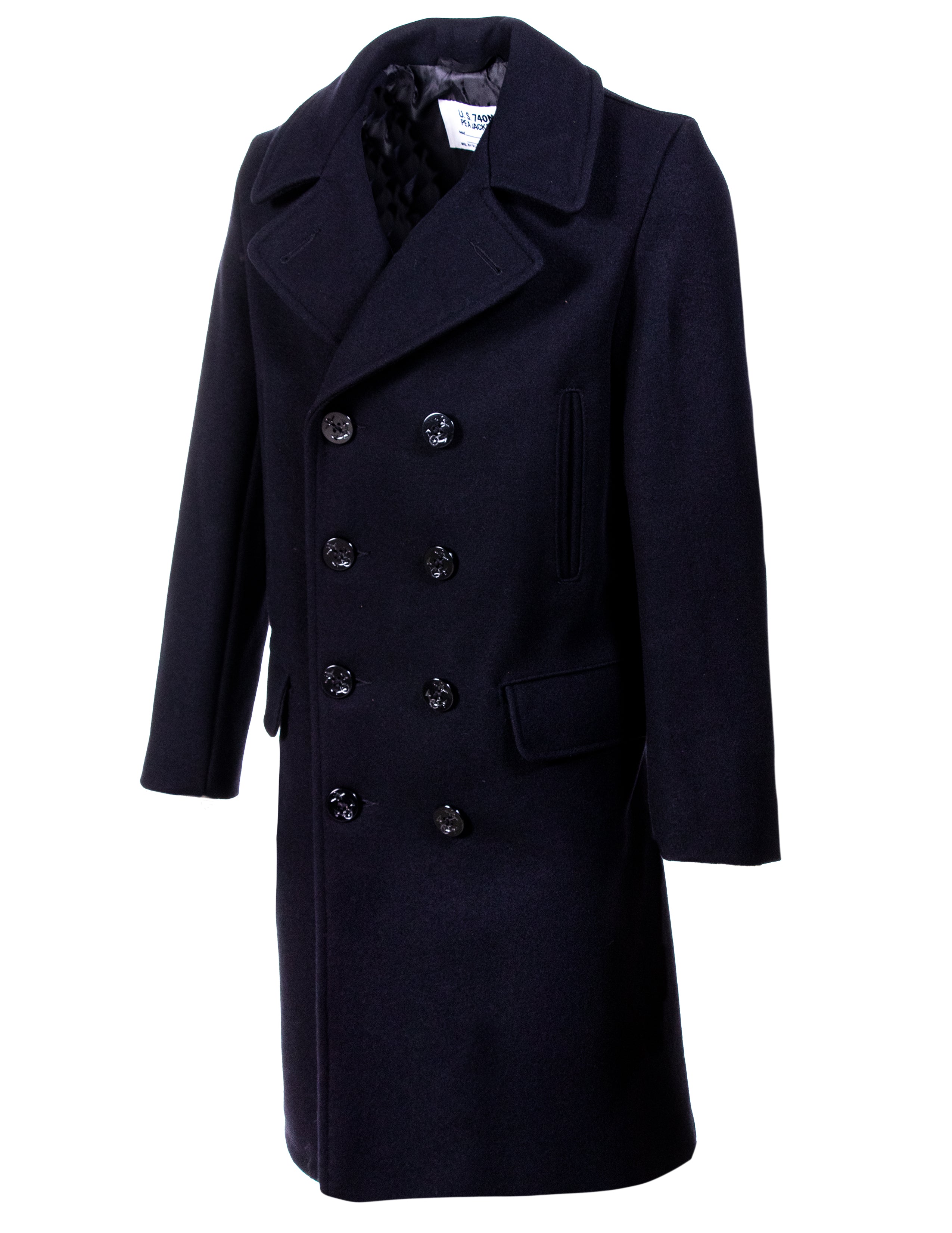 714US - Men's Wool Knee Length Peacoat – Schott N.Y.C.