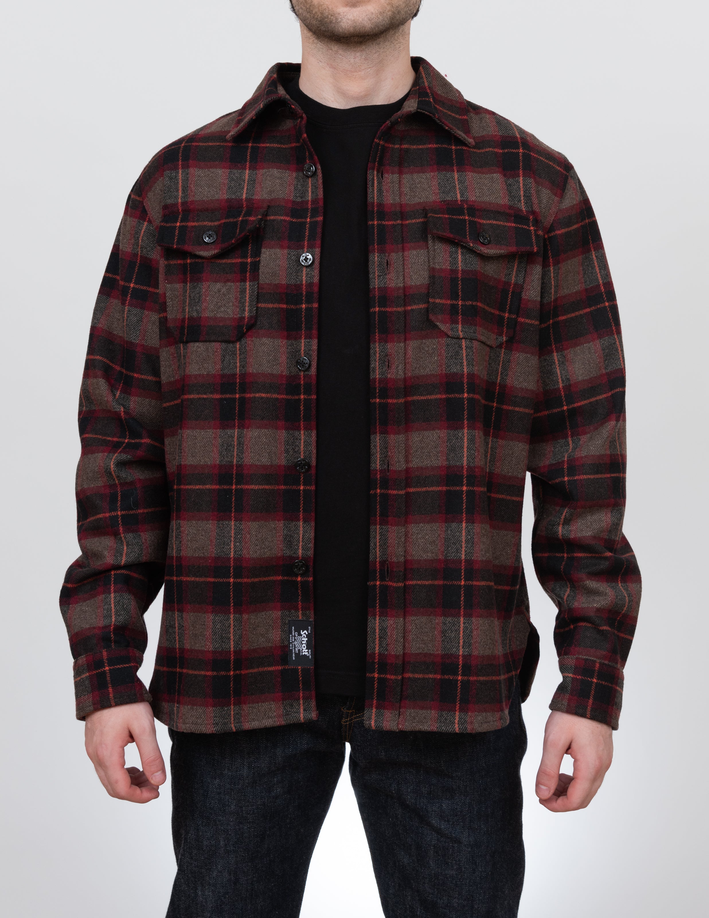 7310P - Schott NYC Plaid CPO Shirt – Schott N.Y.C.