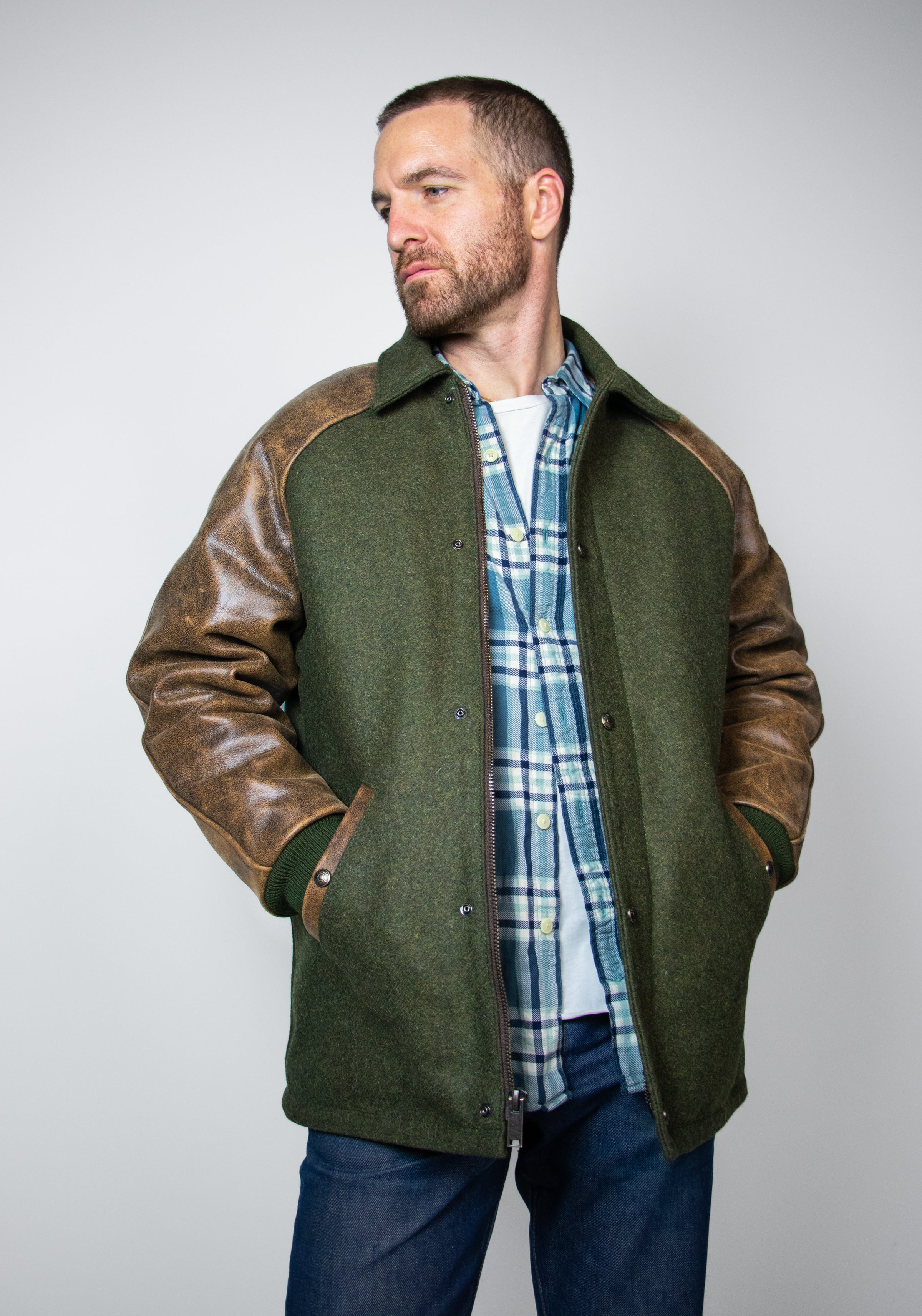 7426 - Wool Coach Jacket – Schott N.Y.C.