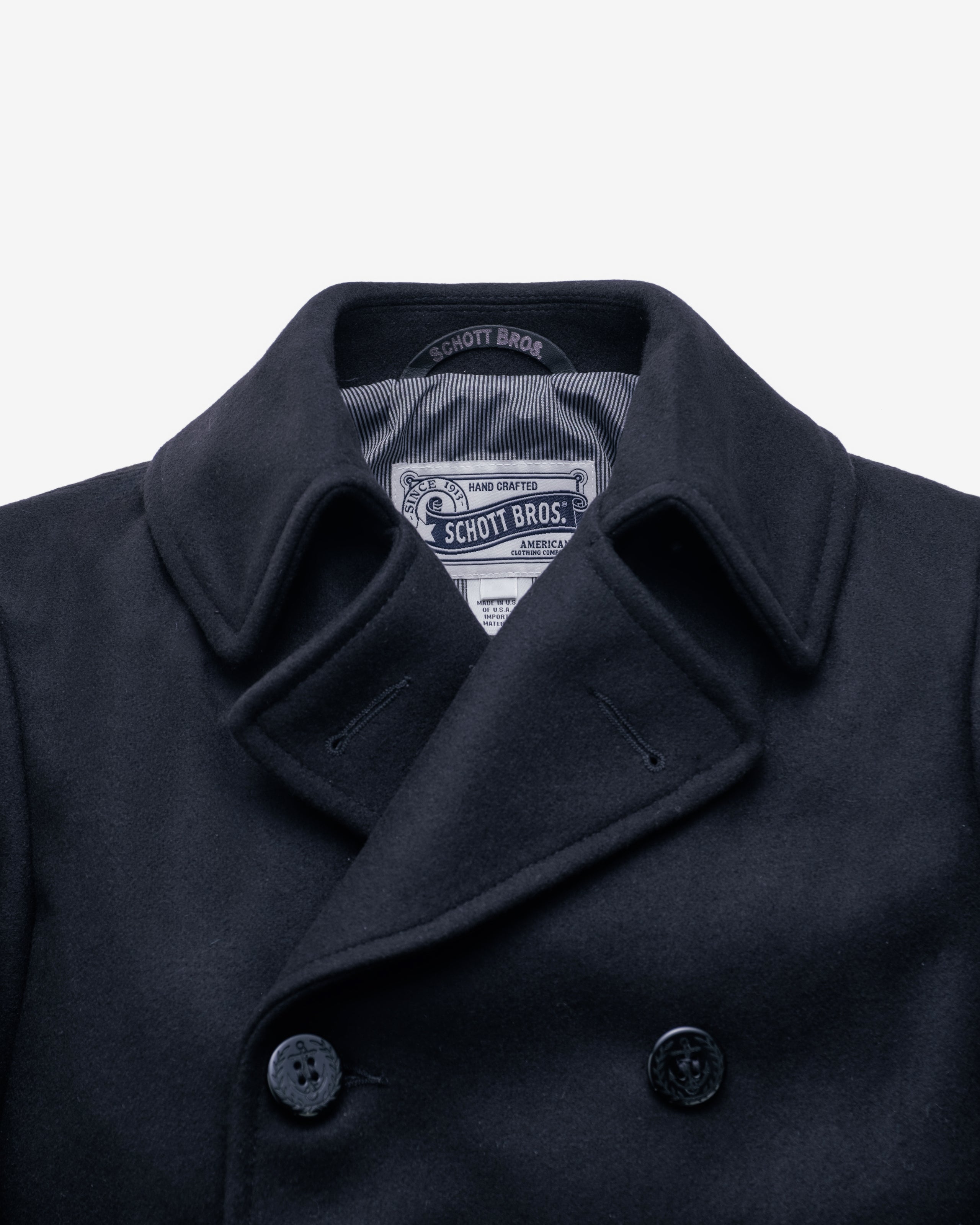 751 - Slim Fit Peacoat – Schott N.Y.C.