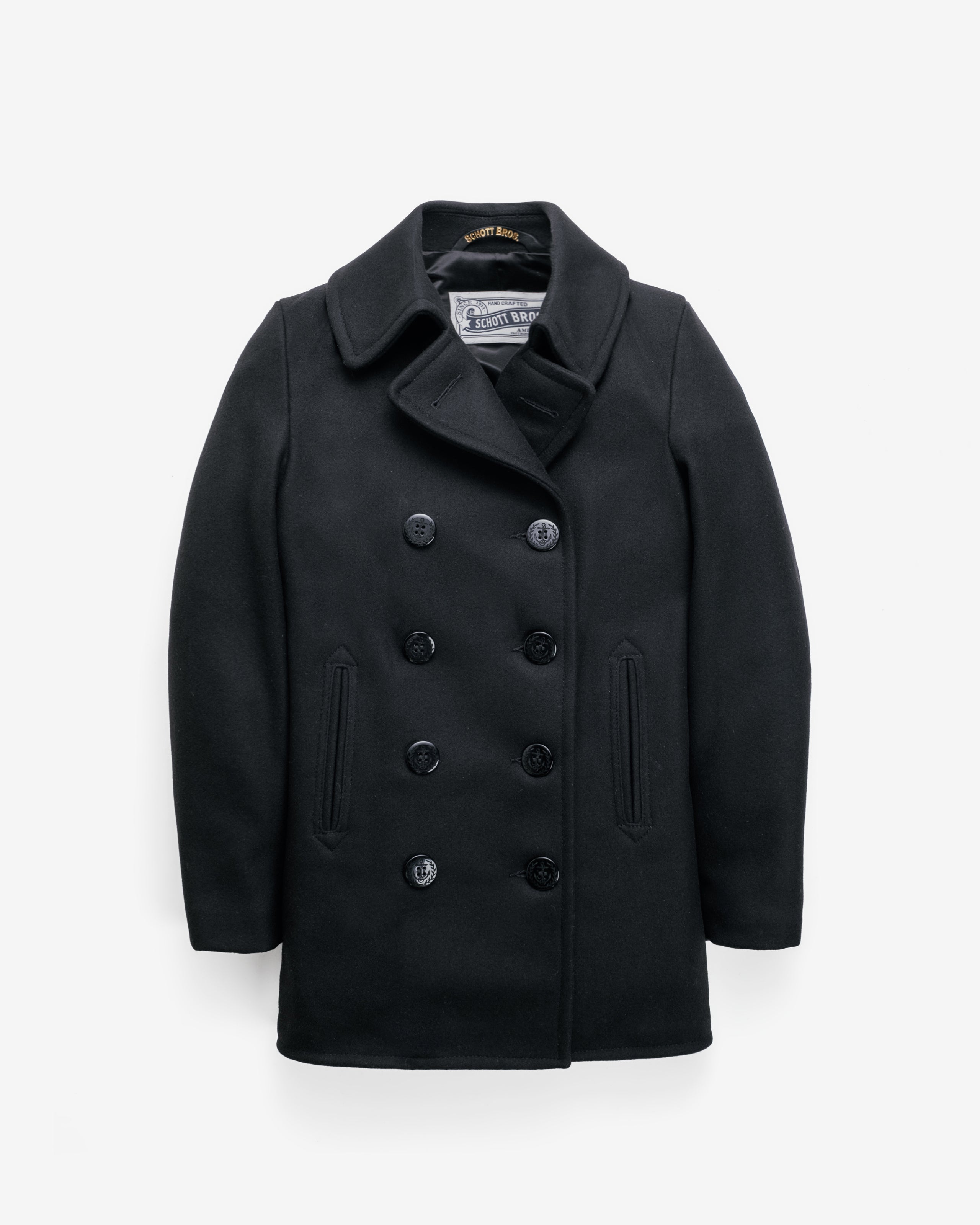 週末限定値下げ COGTHEBIGSMOKE GWYNETH　PEACOAT 754W - Women's Wool Blend Peacoat – Schott N.Y.C.