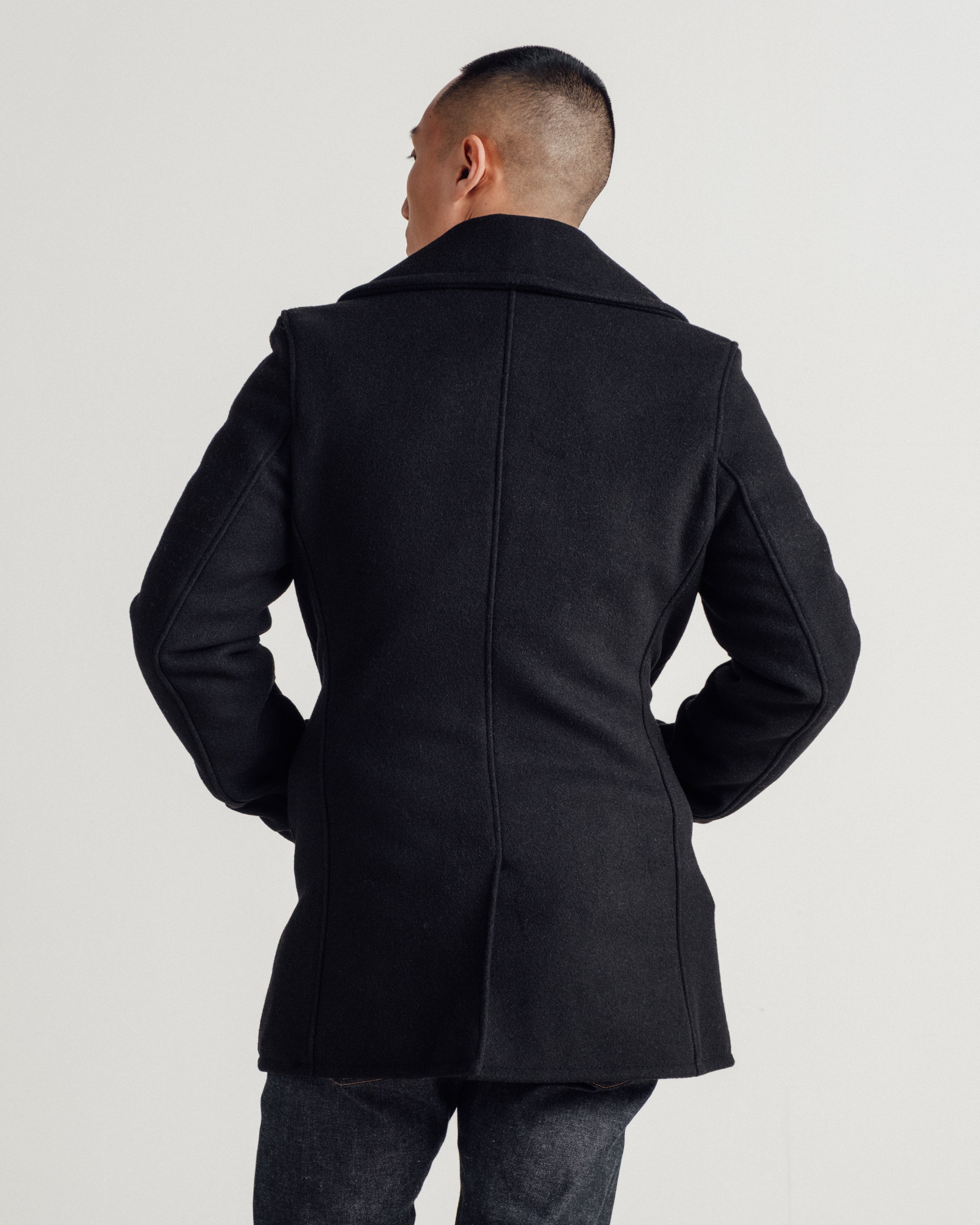 764 - 100% Wool Melton Peacoat – Schott N.Y.C.