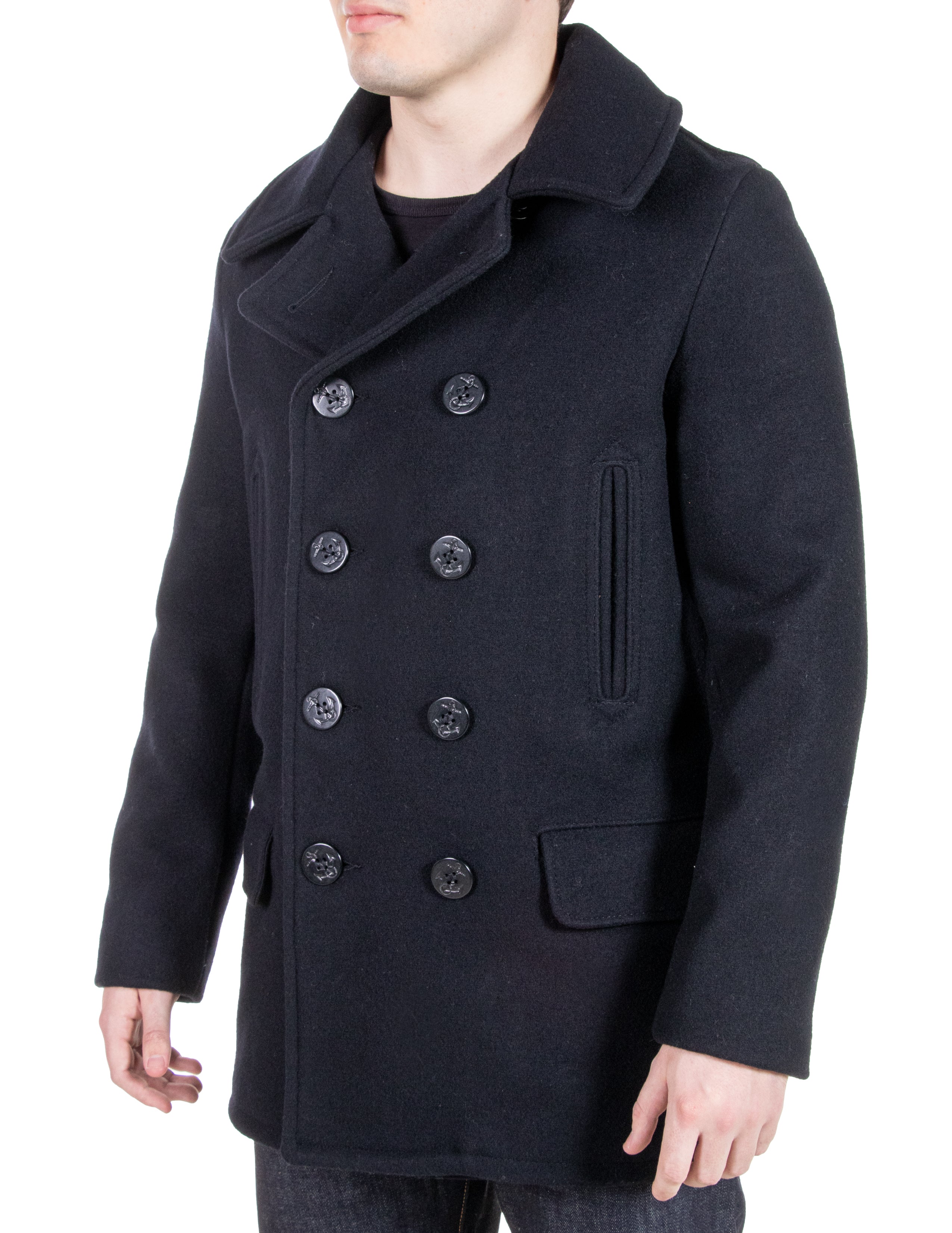 782USA - Melton Wool Peacoat – Schott N.Y.C.