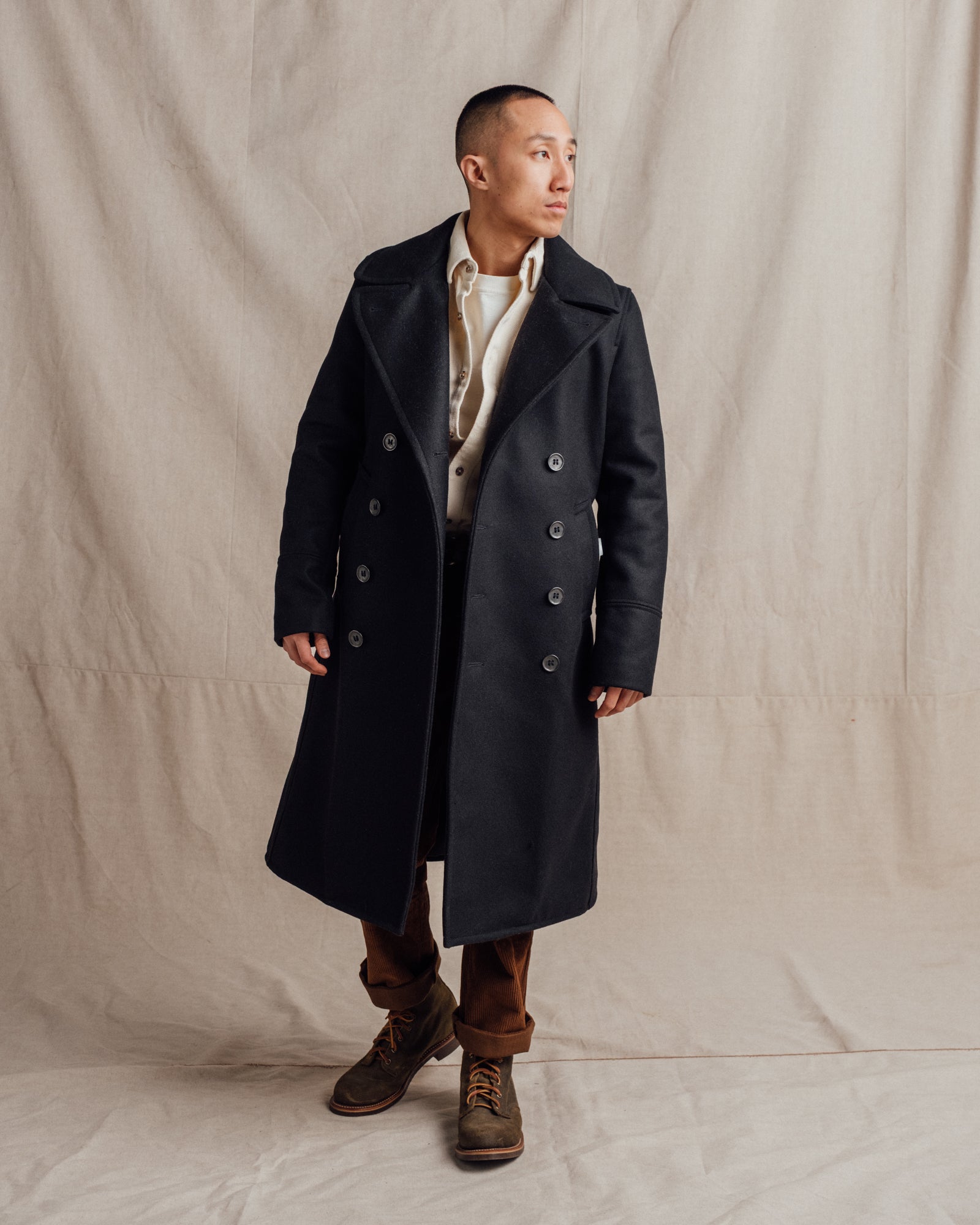 790 | Naval Officers Long Overcoat – Schott N.Y.C.