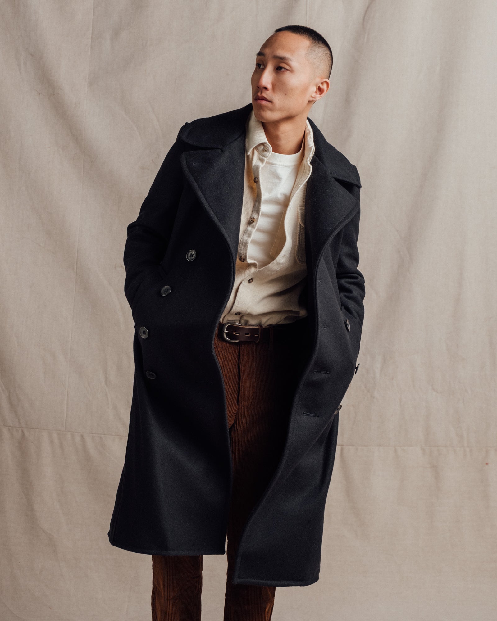 790 | Naval Officers Long Overcoat – Schott N.Y.C.