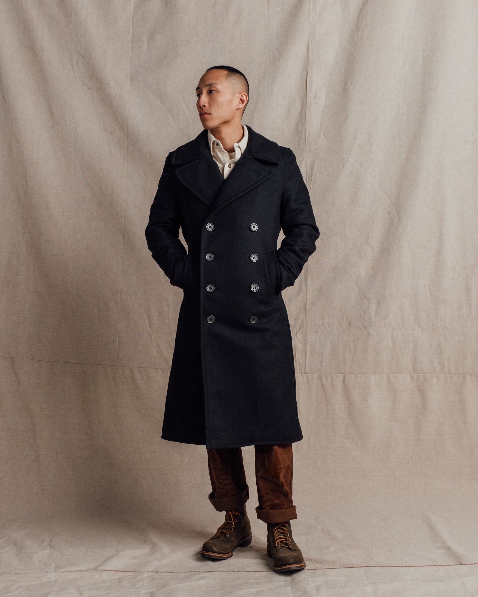 790 | Naval Officers Long Overcoat – Schott N.Y.C.