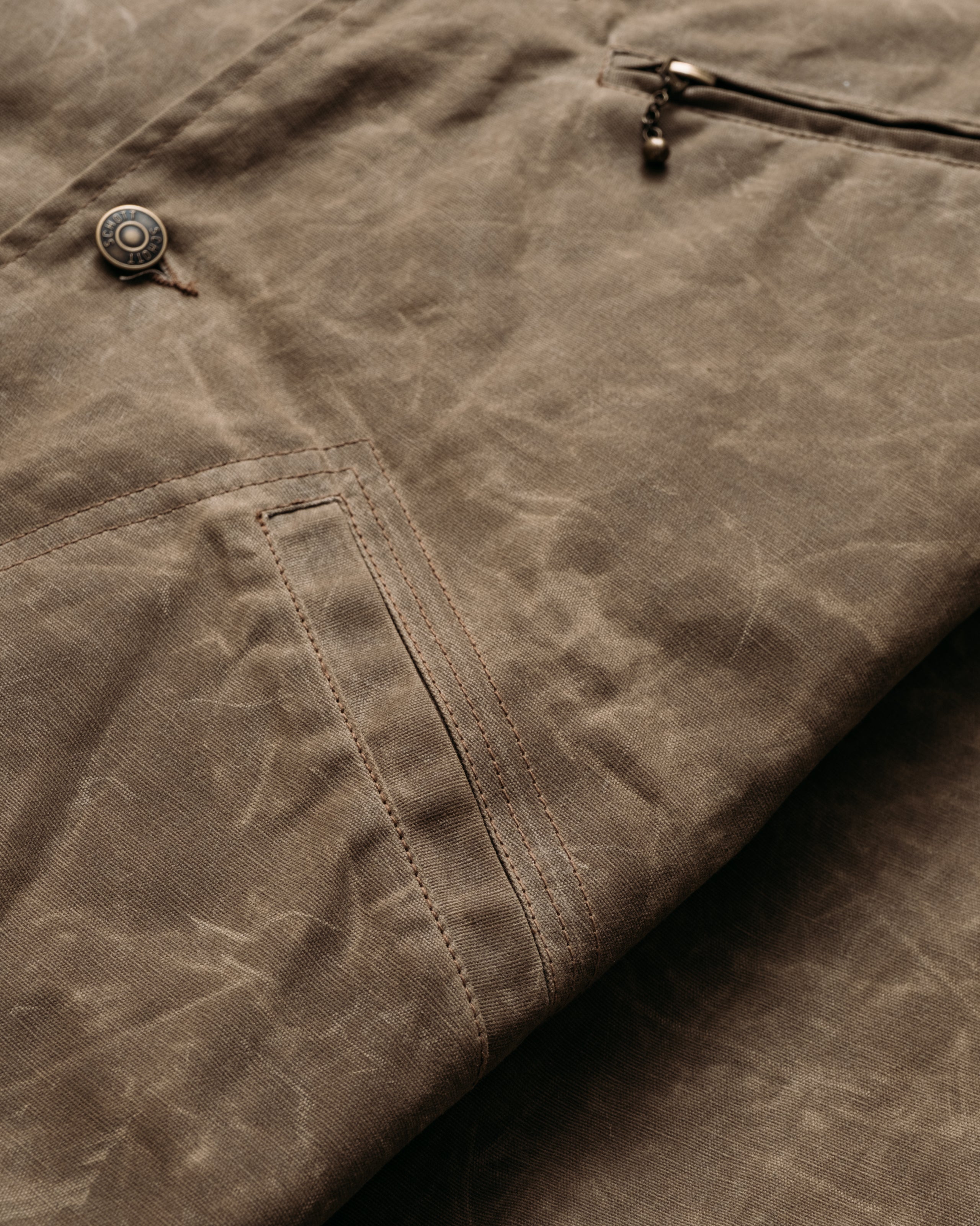 8510 - Waxed Cotton Mechanic Jacket – Schott N.Y.C.