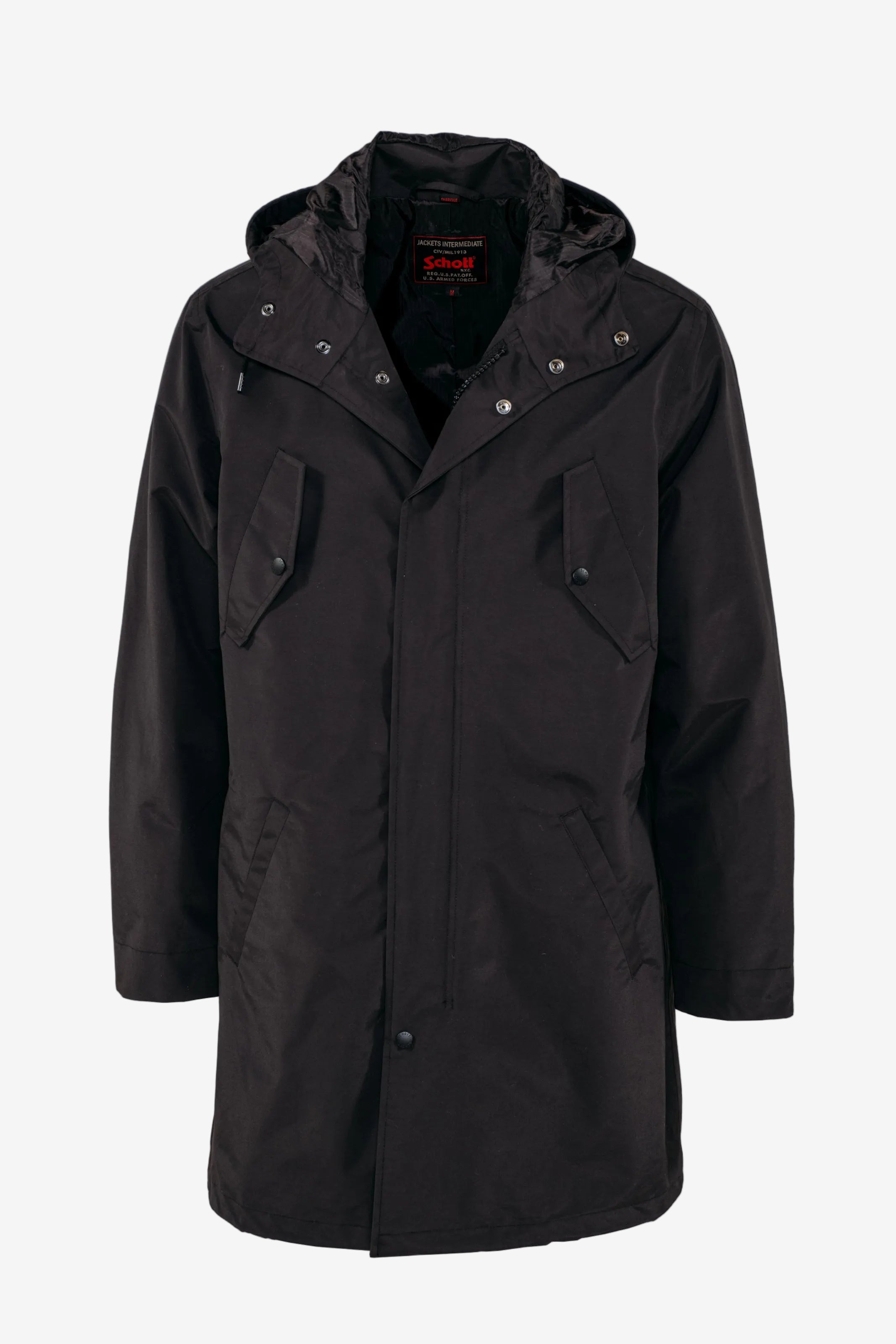 8557 - Cotton Blend Fishtail Coat – Schott N.Y.C.