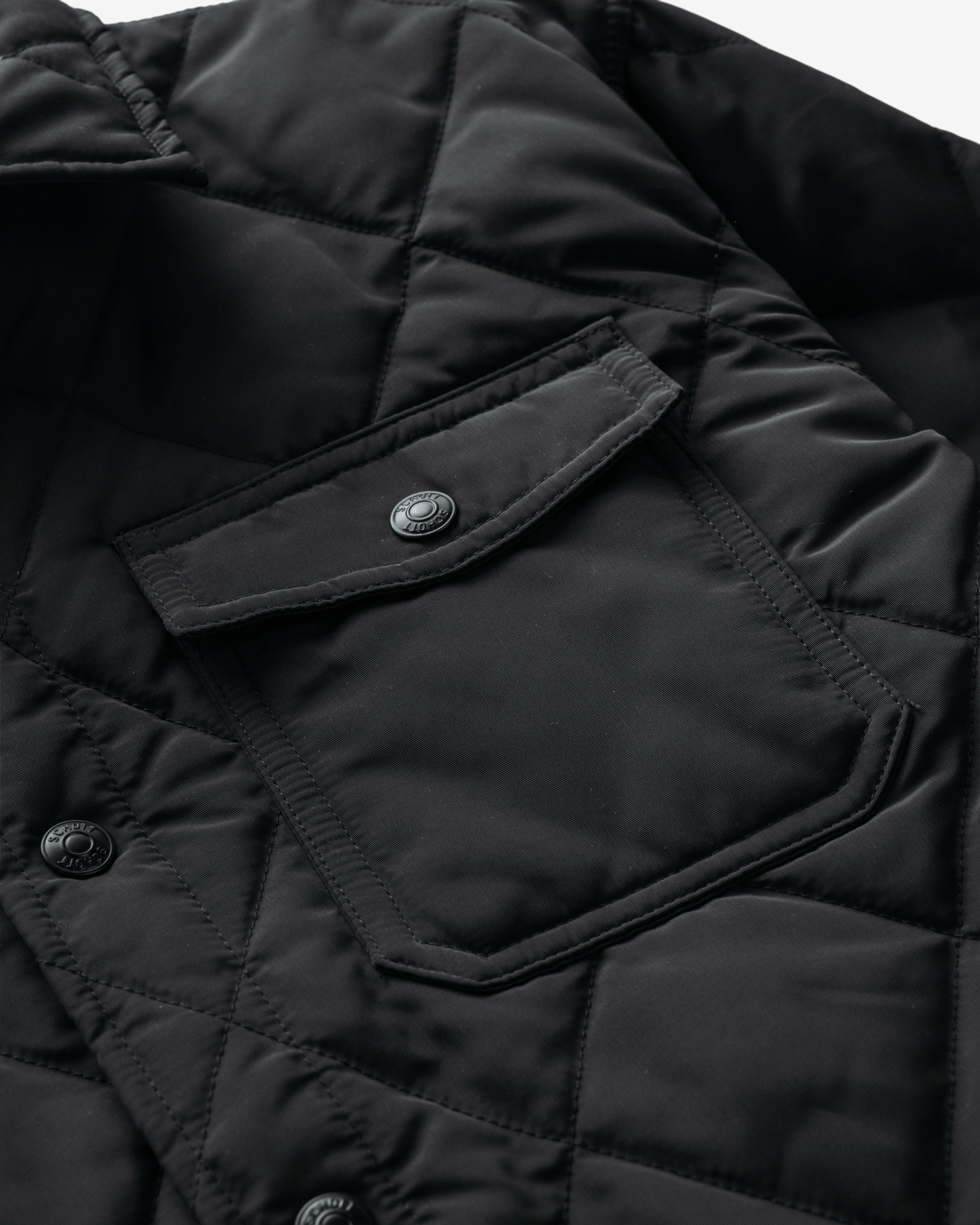 9122D - Down-filled Quilted Shirt Jacket – Schott N.Y.C.