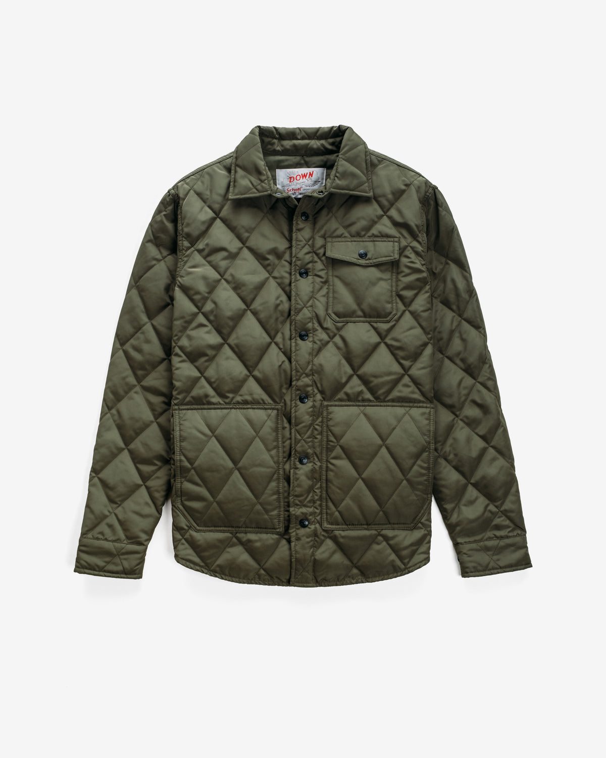 9122D - Down-filled Quilted Shirt Jacket – Schott N.Y.C