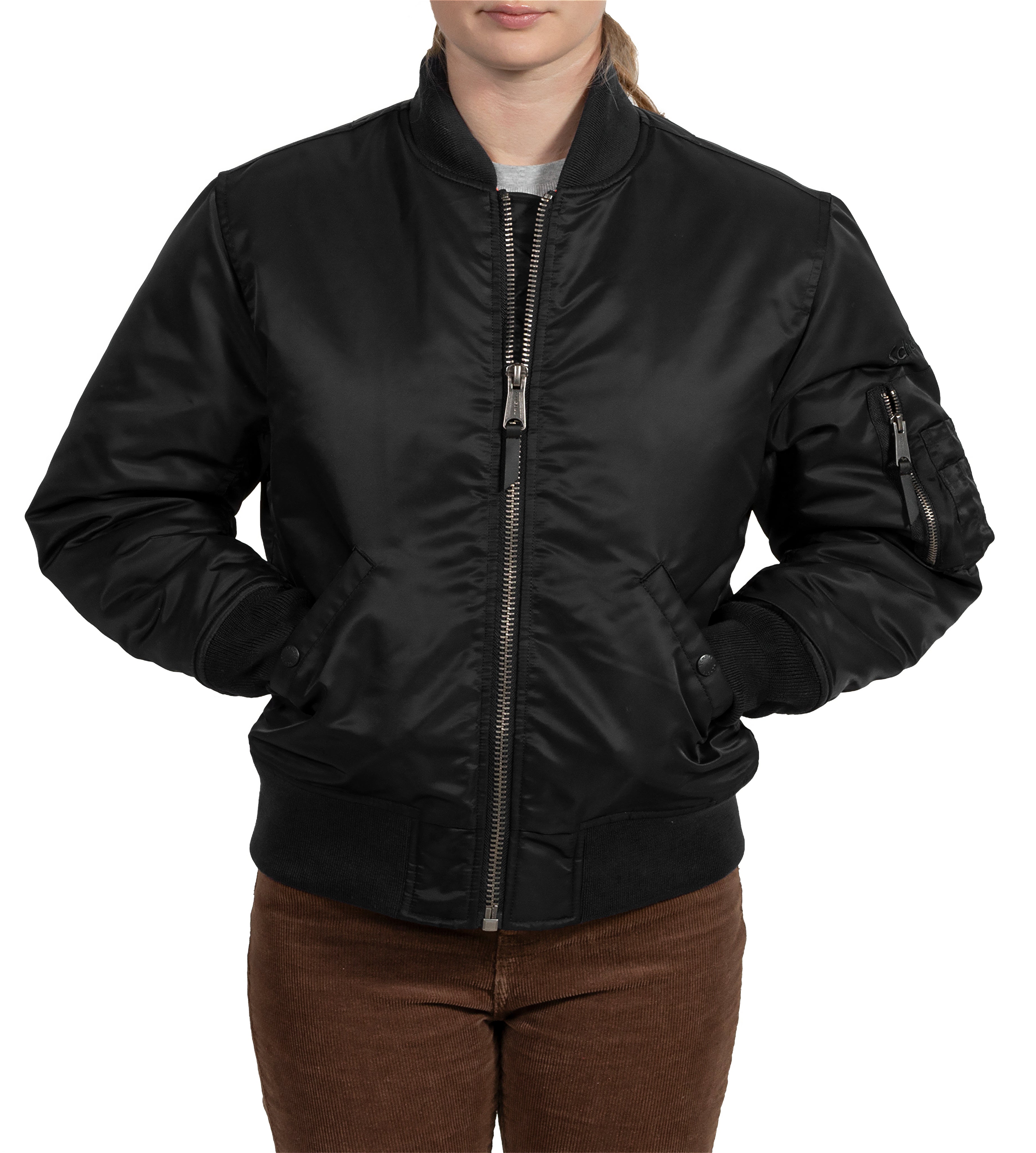 9428W - Women's Nylon MA-1 Jacket – Schott N.Y.C.