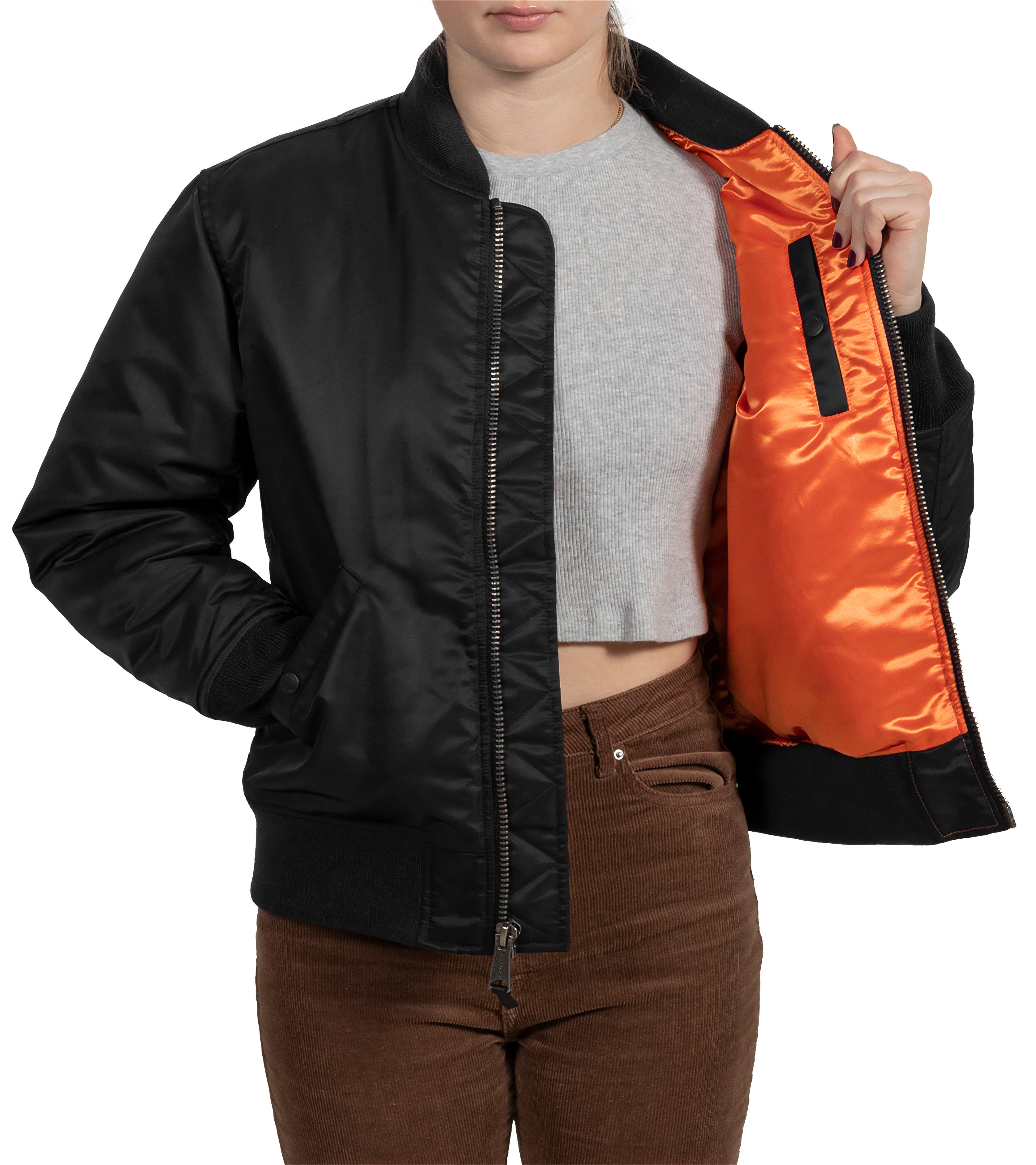 schott MA-1 レディース Schott ショット MA-1 ミリタリー フライトジャケット 民間品 短丈