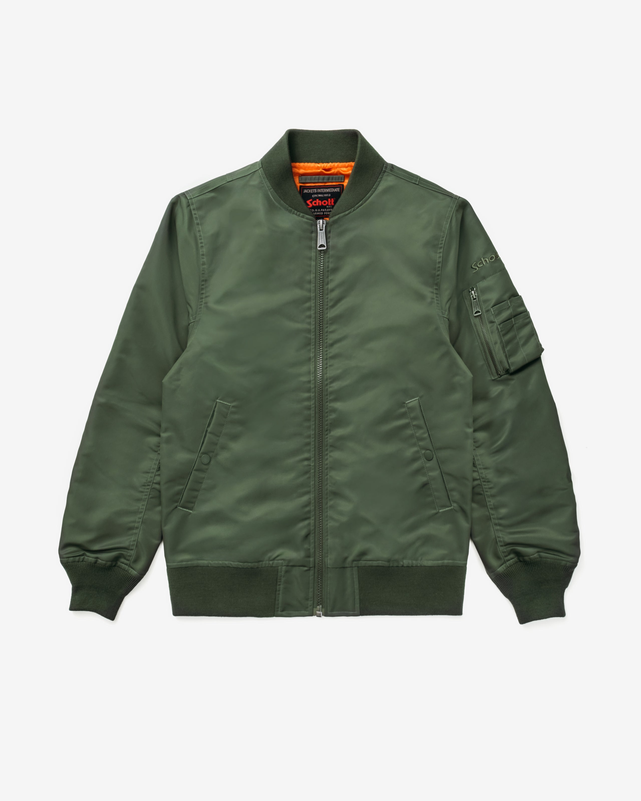 T*y様 Schott ブラック MA-1 ジャケット 9508 - Nylon MA-1 Jacket – Schott N.Y.C.