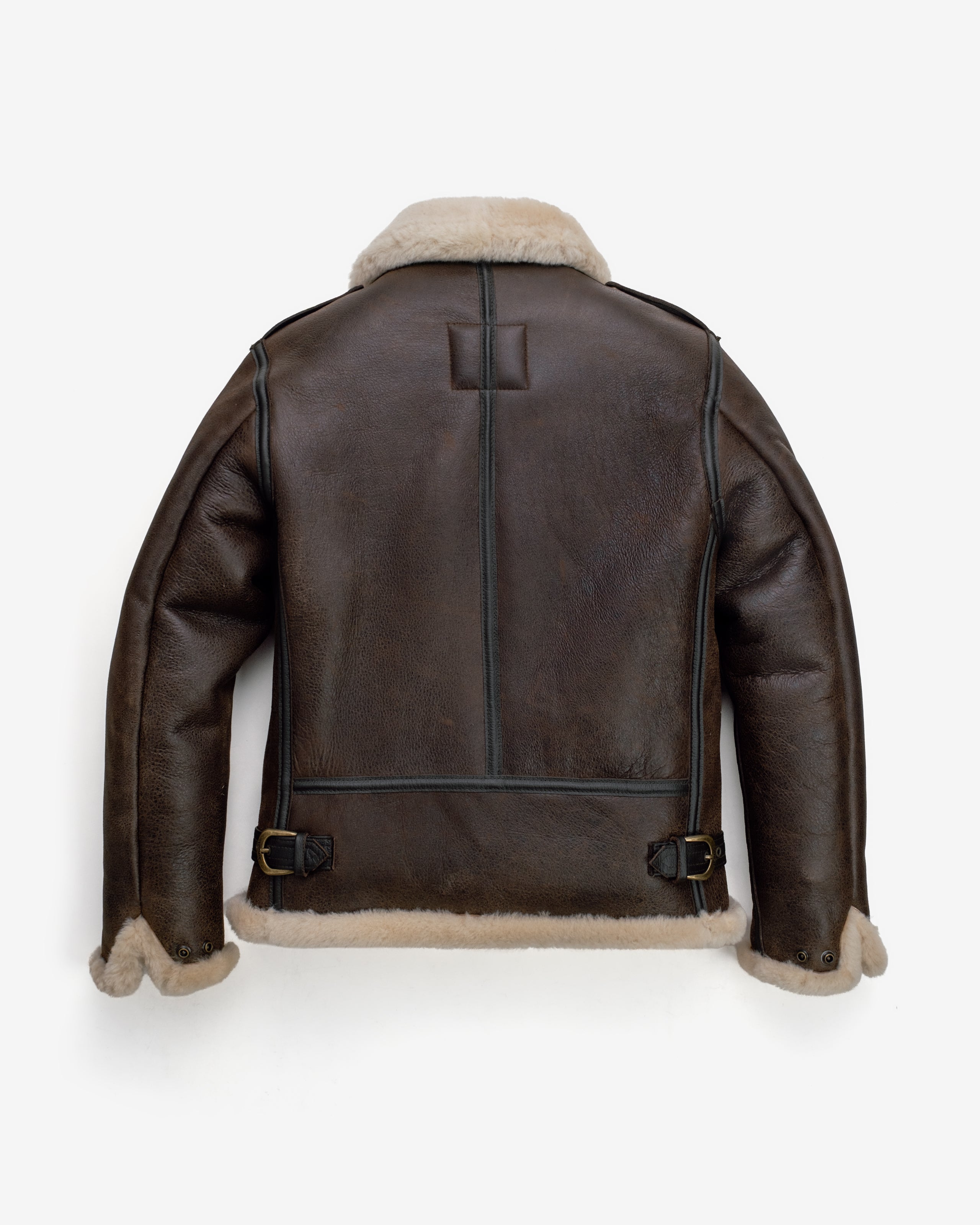 B-6 | B-6 Sheepskin Bomber Jacket With Cowhide Trim – Schott N.Y.C.