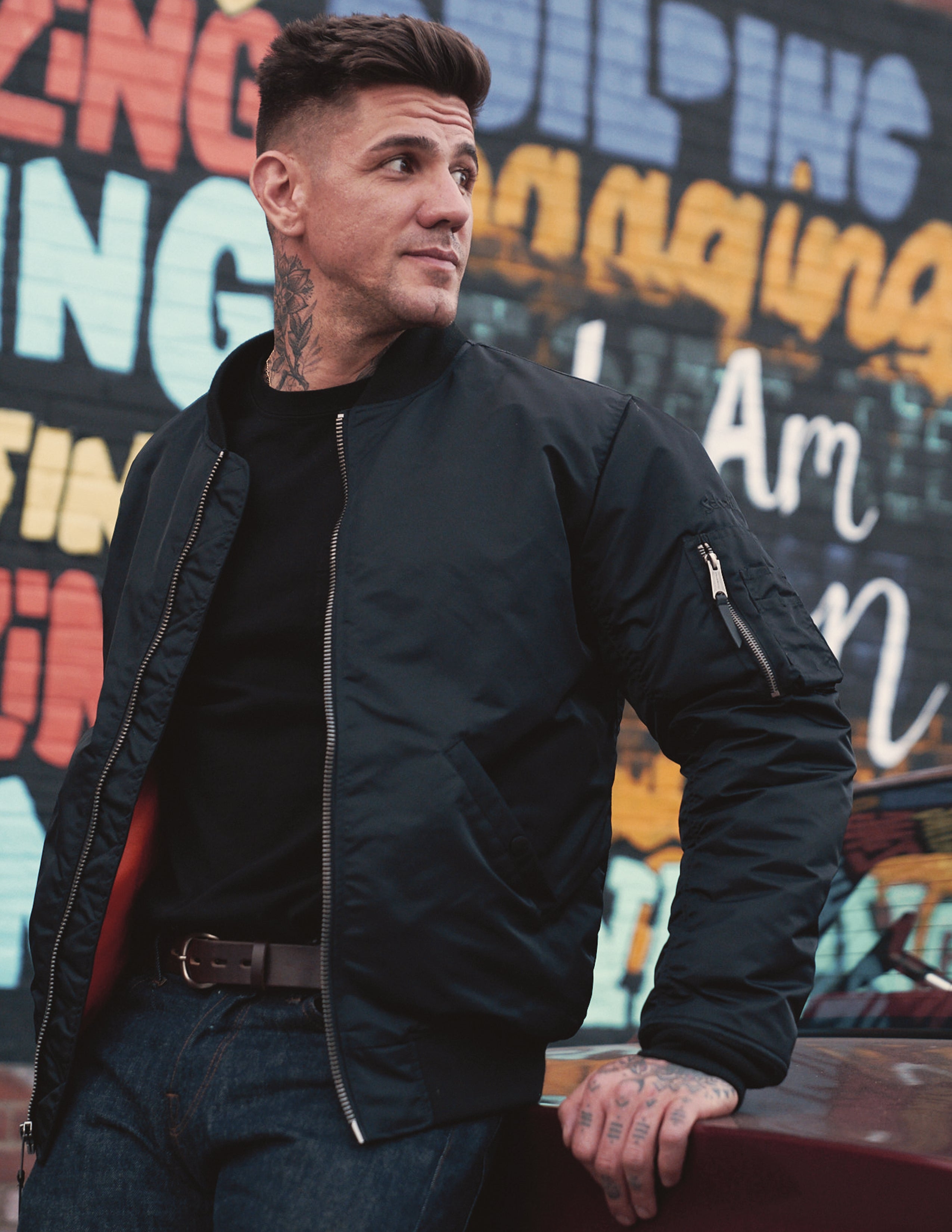 9628 - Men's Nylon Flight Jacket – Schott N.Y.C.