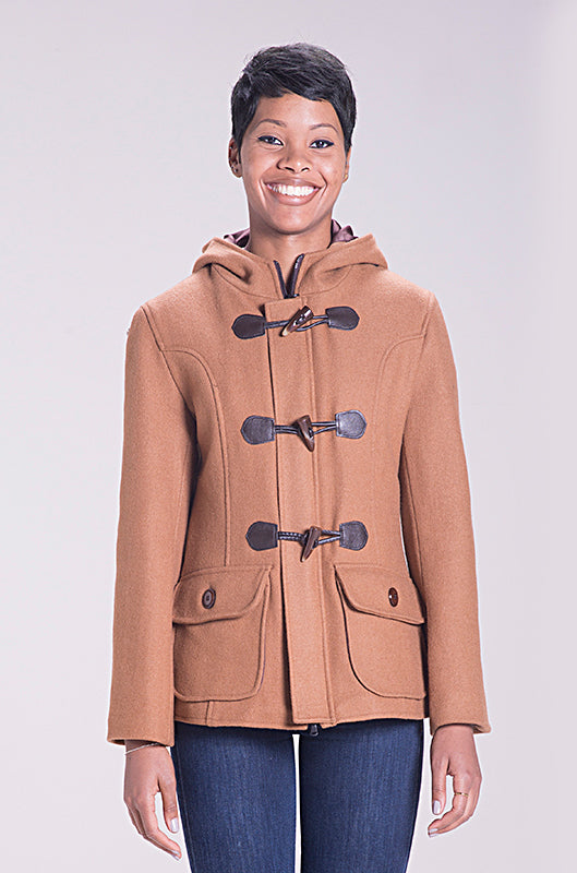 DU732W - Women's Cropped Wool Duffle Coat – Schott N.Y.C.