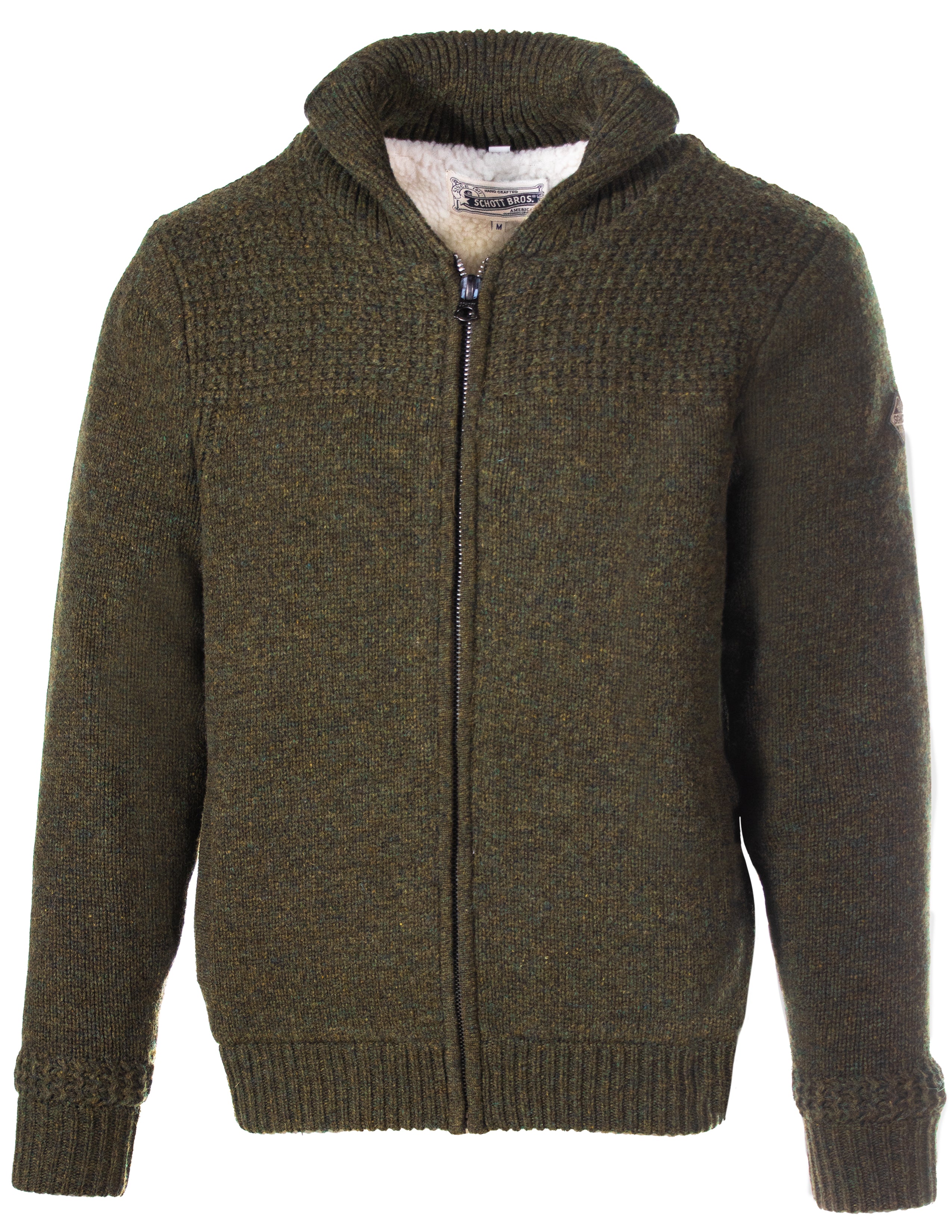 F1522 - Shawl Collar Sweater Jacket – Schott N.Y.C.