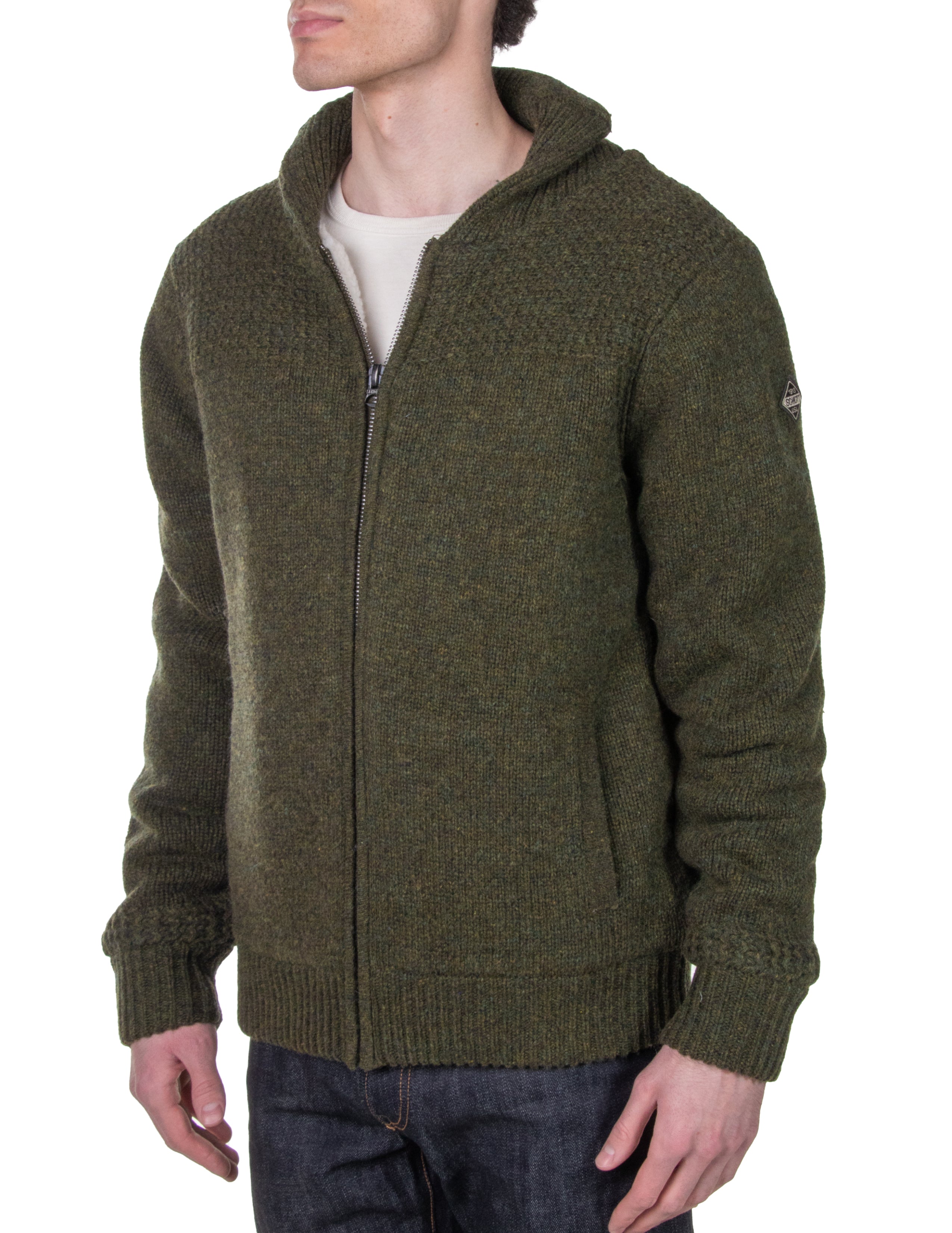 F1522 - Shawl Collar Sweater Jacket – Schott N.Y.C.