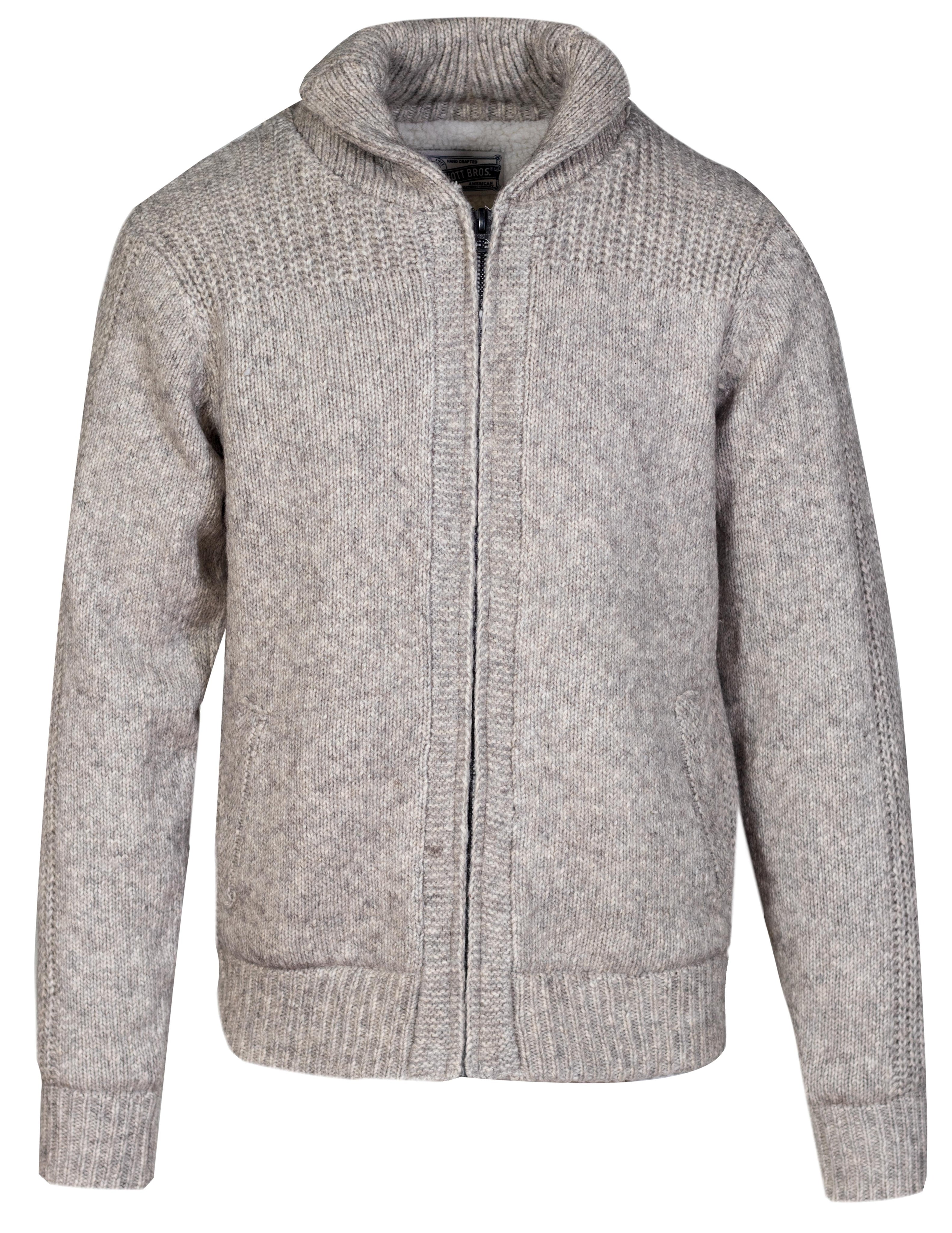 F1832 - Men's Fleece Lined Sweater Jacket – Schott N.Y.C.