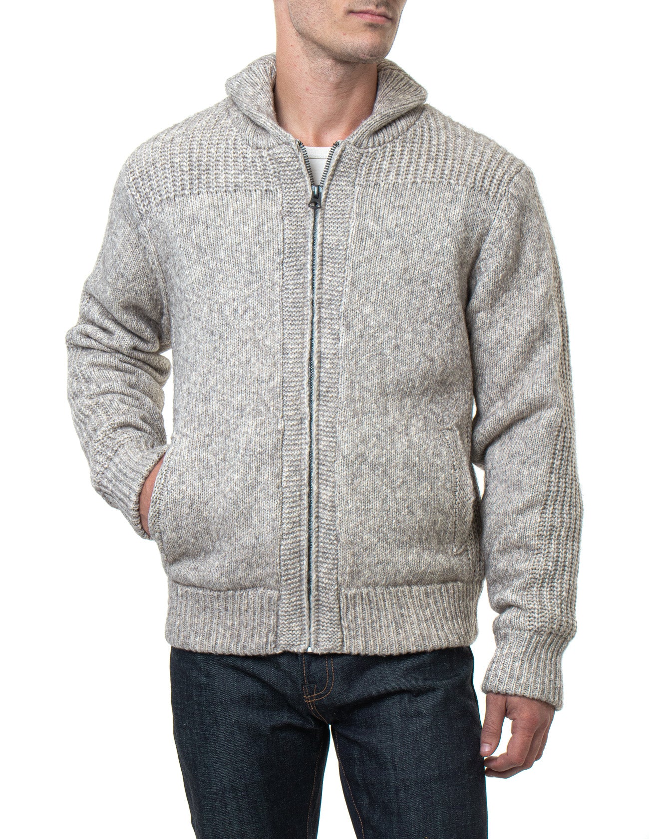 F1832 - Men's Fleece Lined Sweater Jacket – Schott N.Y.C.