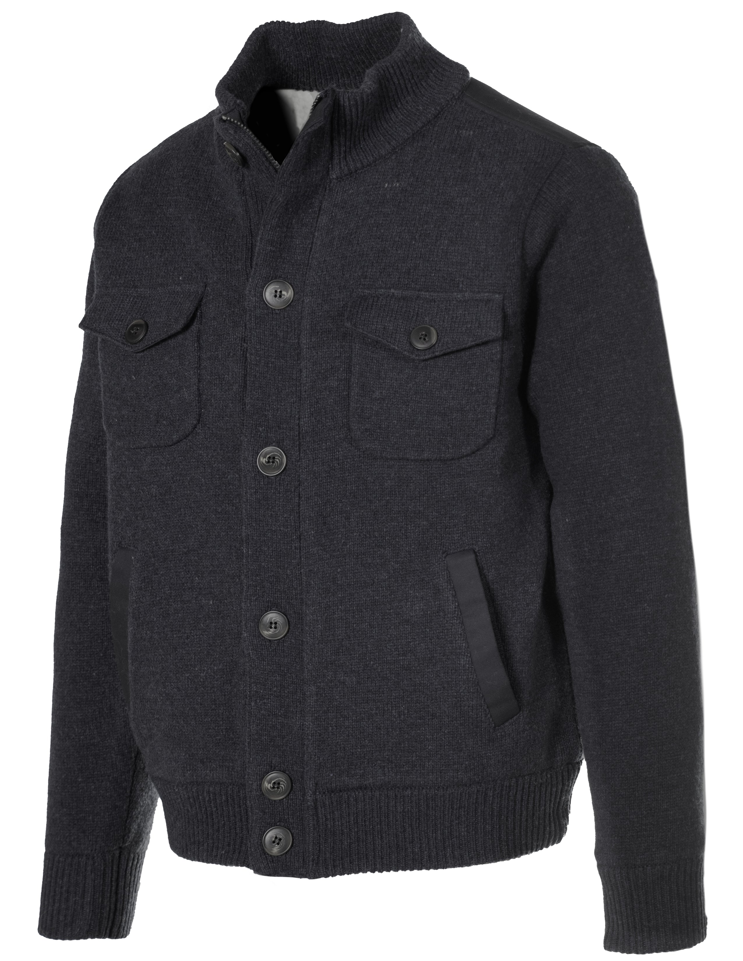 F2144 - Wool Blend Military Sweater Jacket – Schott N.Y.C.