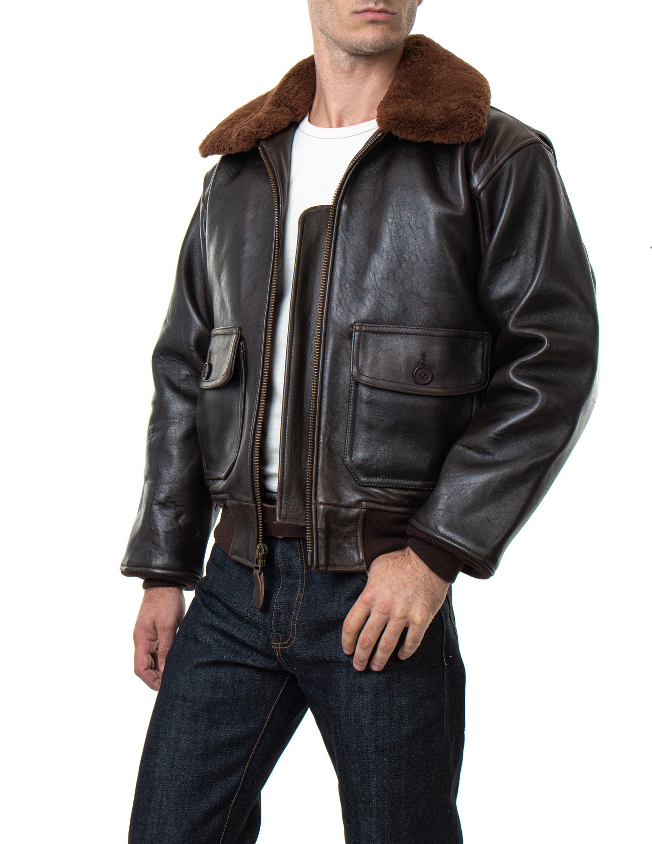 ワコマリア G-1 ムートン レザージャケット WTAPS Schott G1S - G-1 Leather Flight Jacket – Schott N.Y.C.