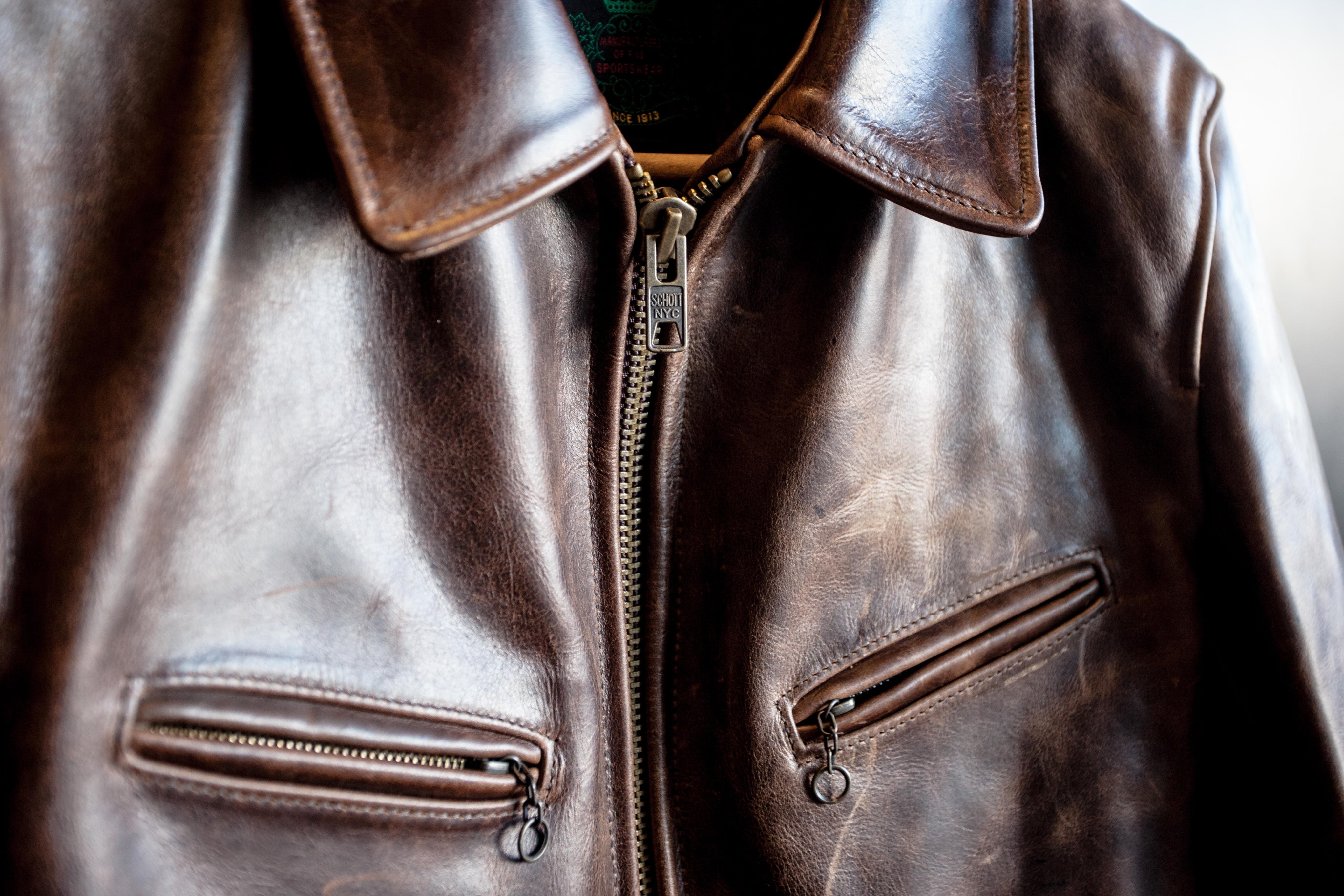 c*3様 【雰囲気抜群】schott レザージャケット　275 本革　ブラウン Schott 691SVS Sports Jacket Type Single Leather Brown Rare Model