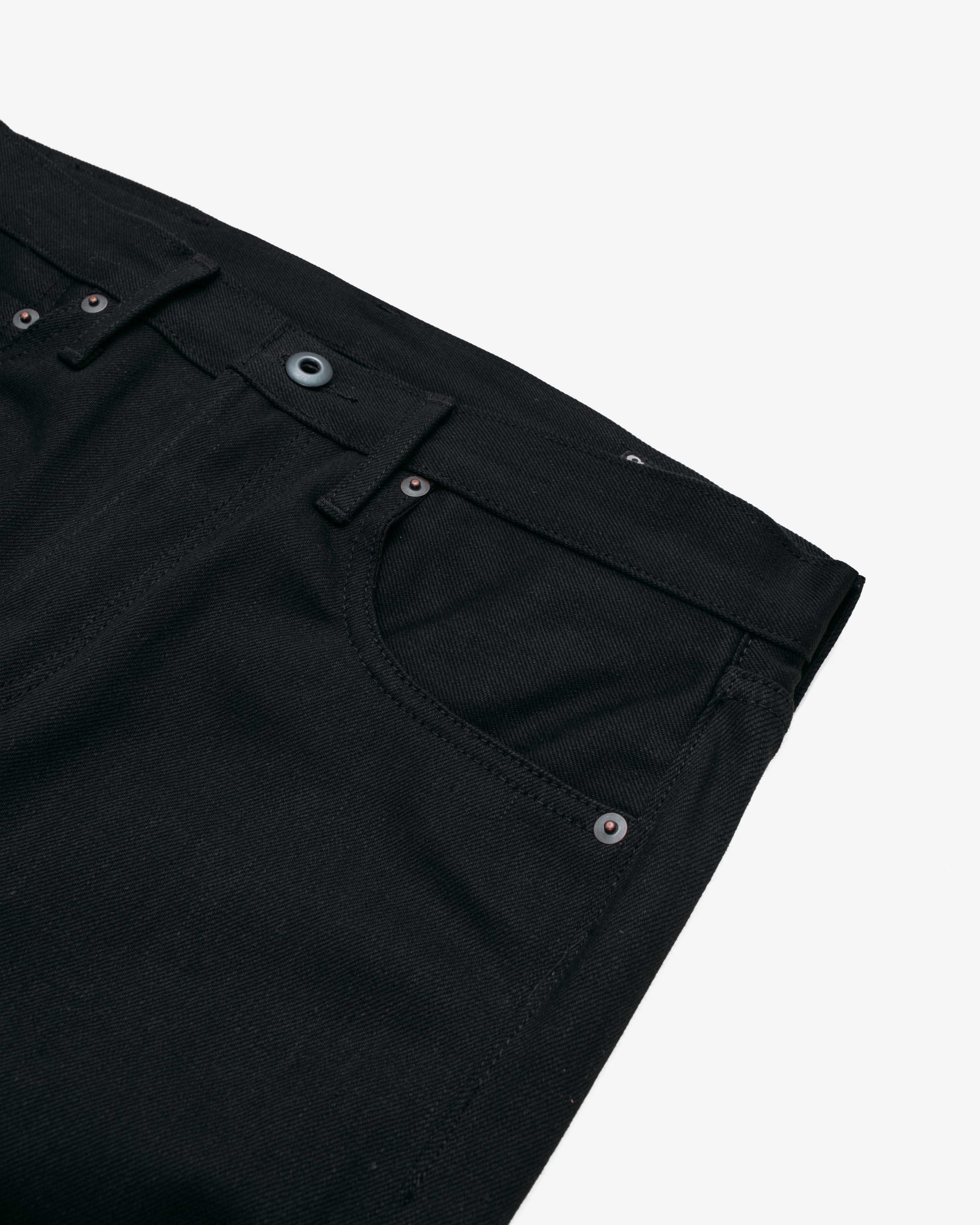 JN2505 | Black Straight Cut 15 oz Japanese Selvedge – Schott N.Y.C.
