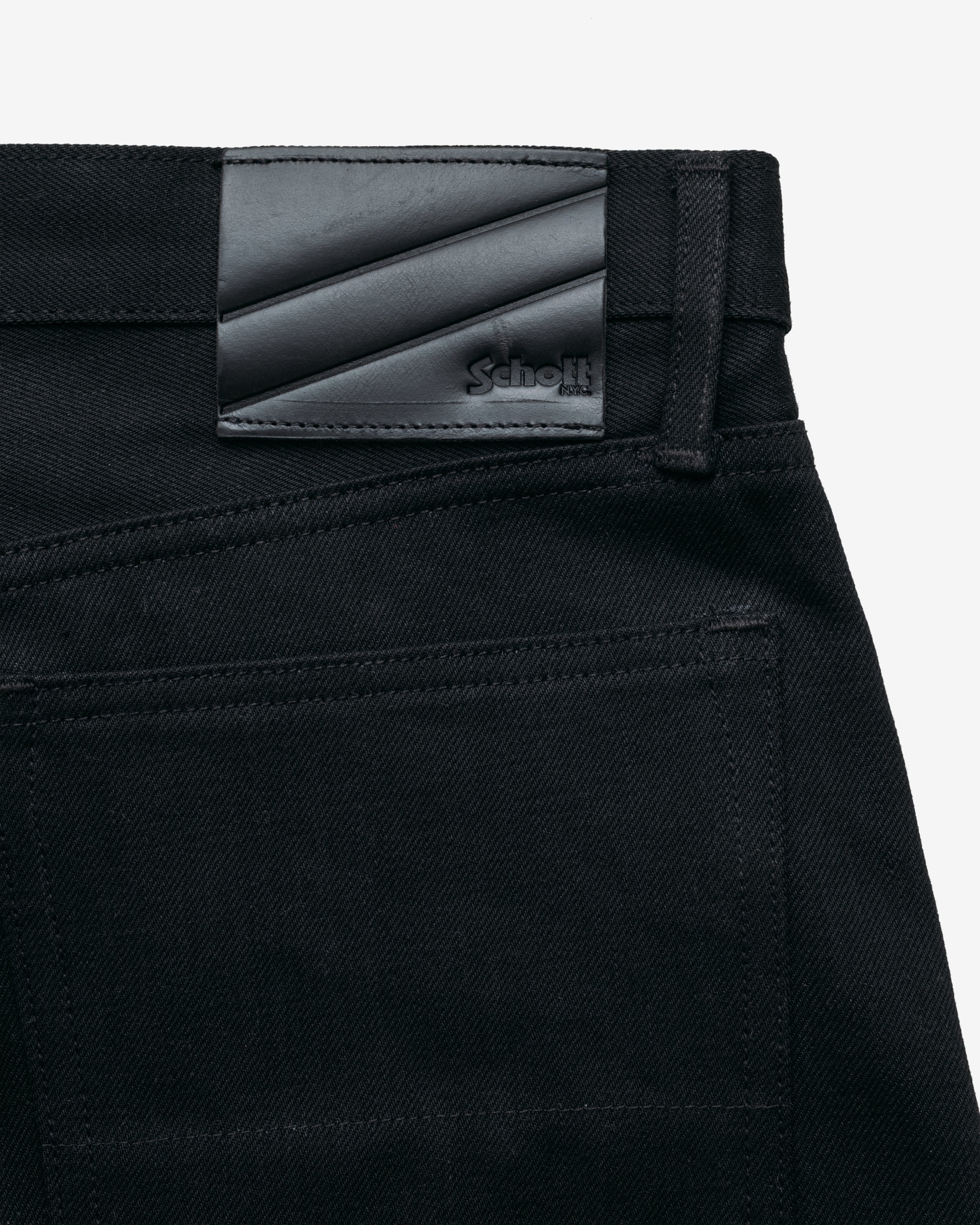 JN2505 | Black Japanese Selvedge Denim Jeans – Schott N.Y.C.