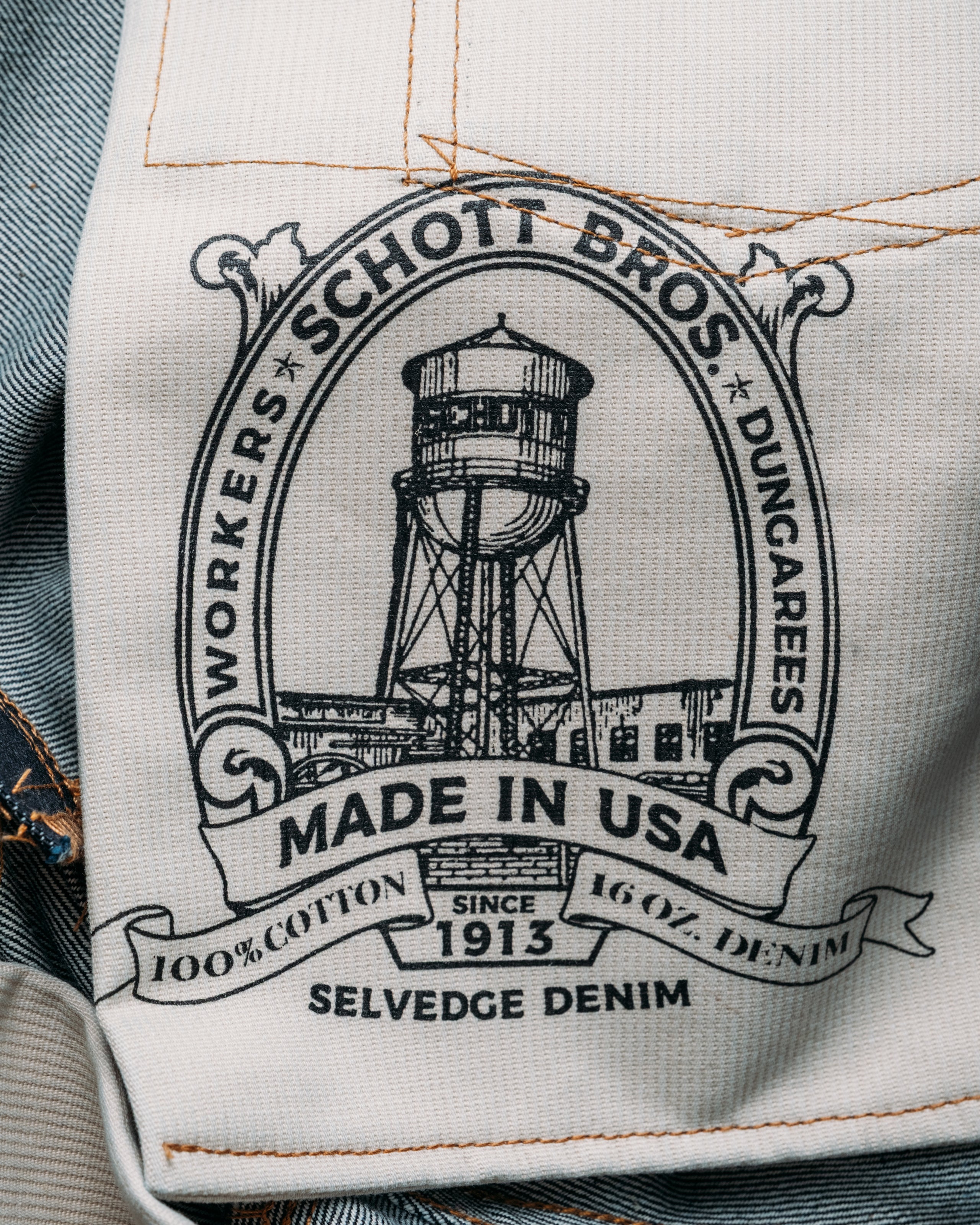 JN2522 | Bootcut 16 oz Selvedge – Schott N.Y.C.