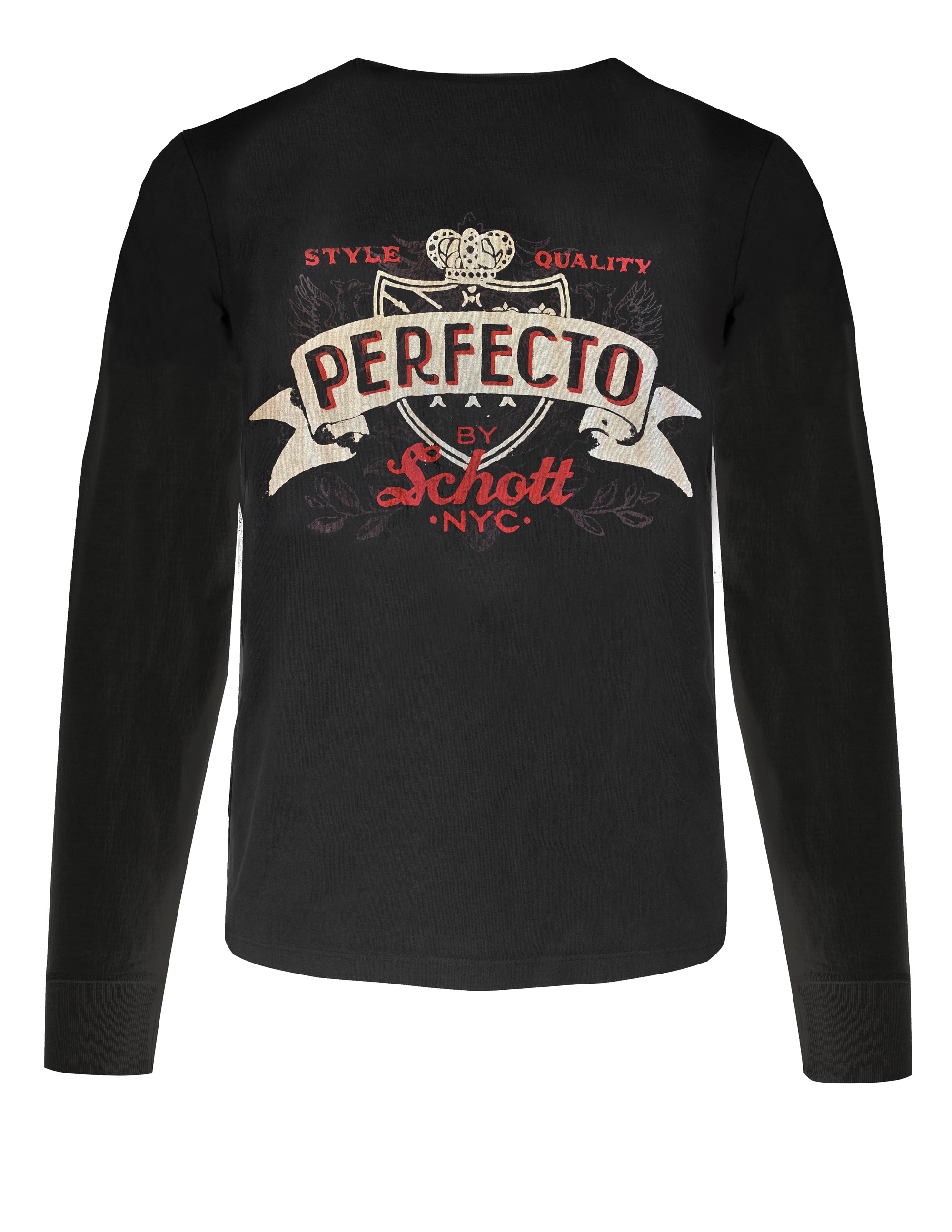 LSPER1 - Long Sleeve Perfecto® Graphic Tee – Schott N.Y.C.