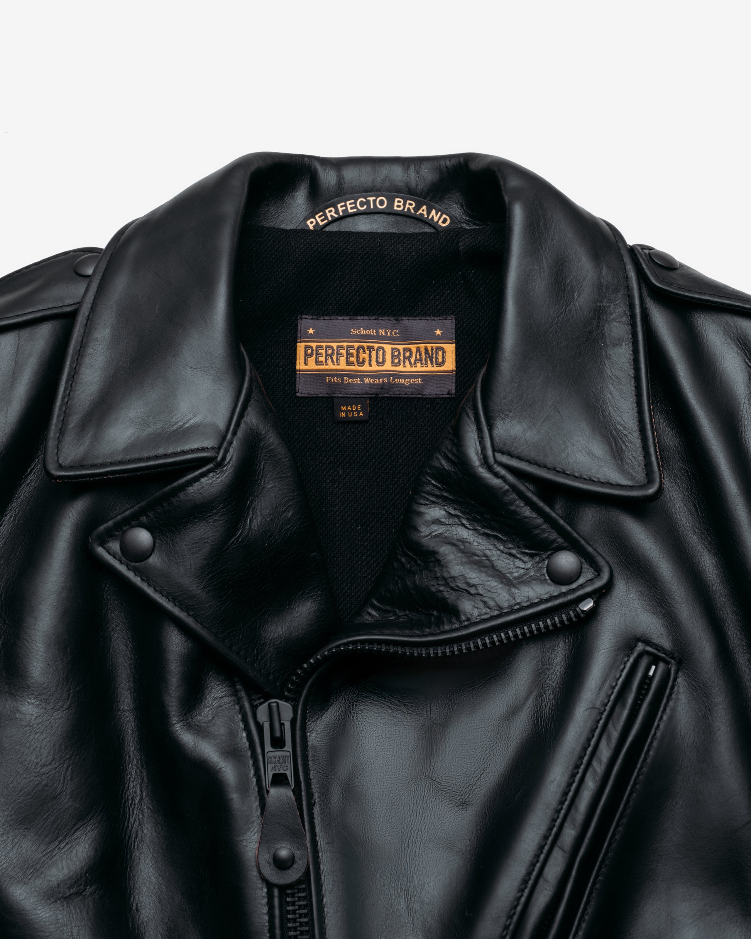 P613S | Horween 'One Star' Cowhide Perfecto® Motorcycle Jacket