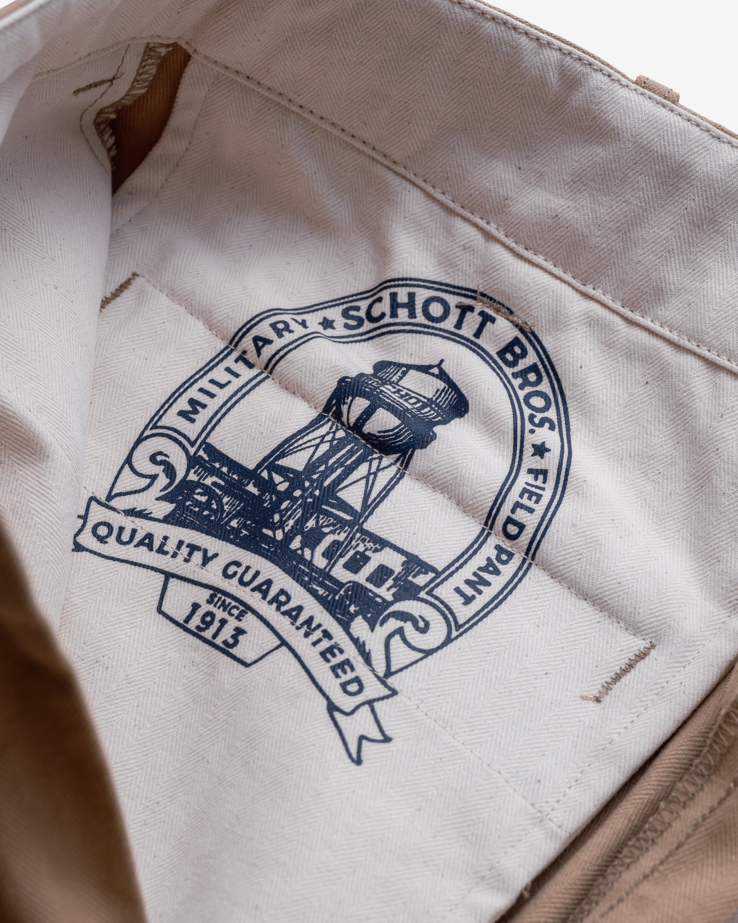 【未使用】Schott COTTON COVERT FIELD PANTS COTTON COVERT FIELD PANTS/コットンコバート フィールドパンツ