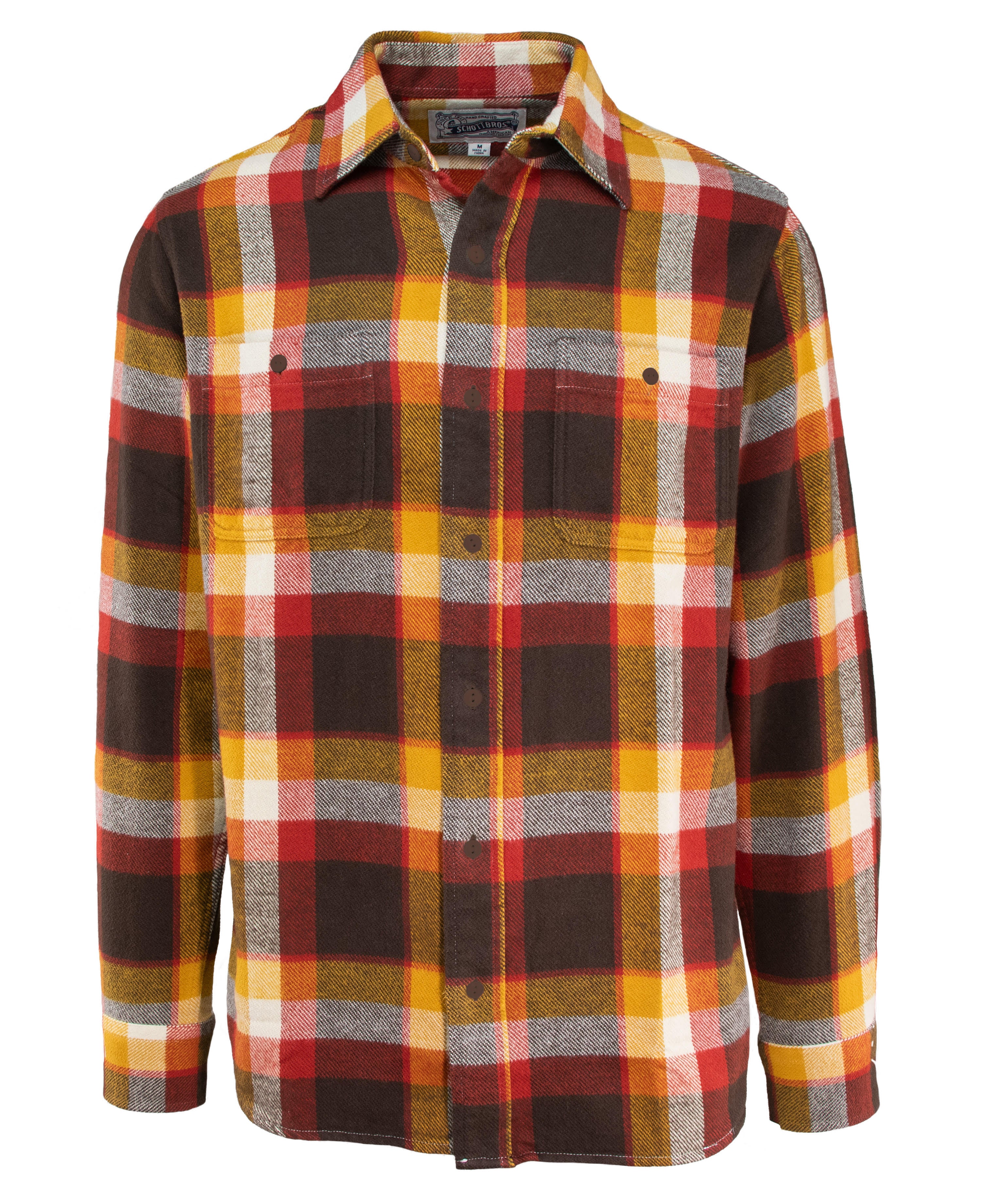 SH2135 - Plaid Cotton Flannel Shirt – Schott N.Y.C.