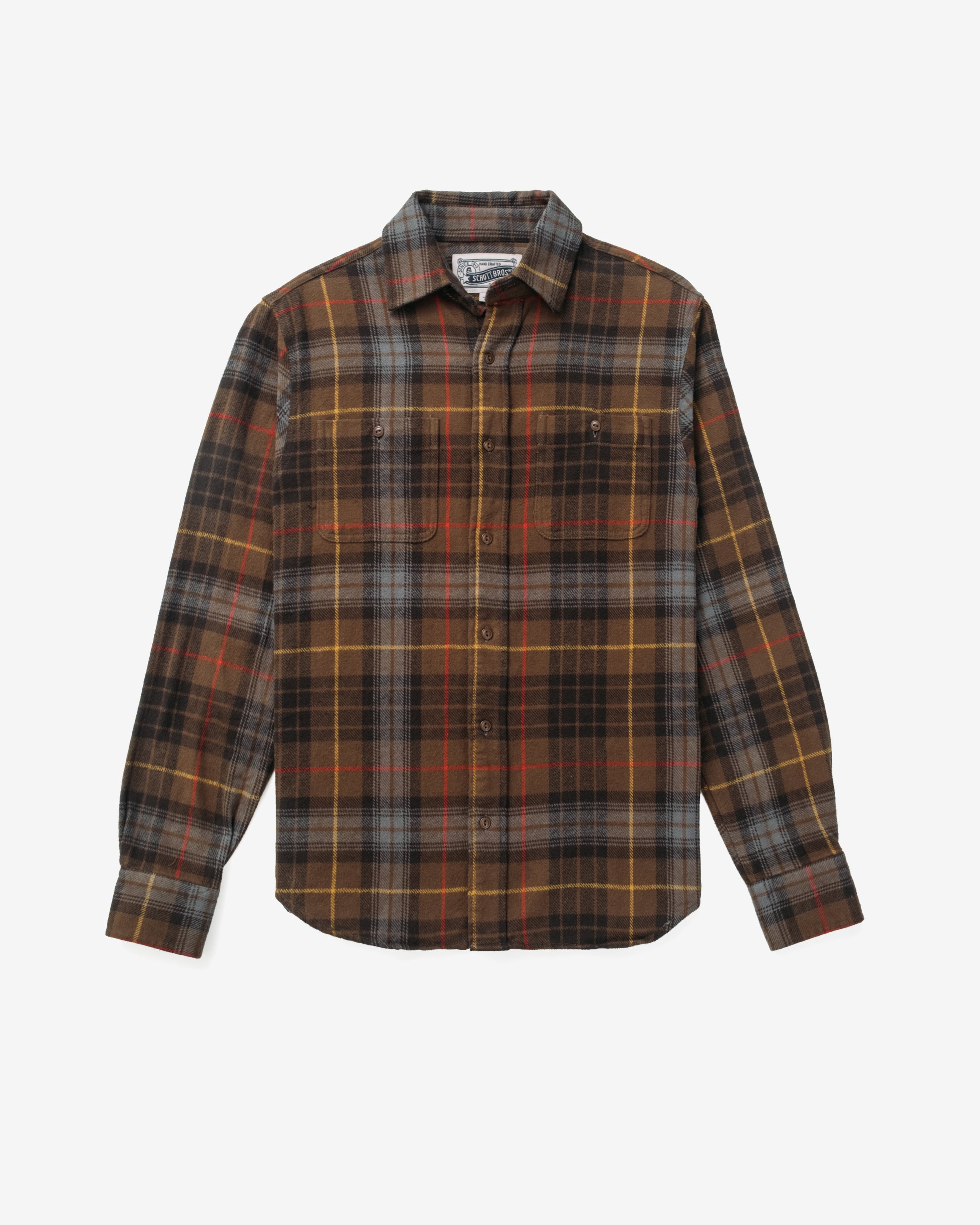 SH2135 - Plaid Cotton Flannel Shirt – Schott N.Y.C.