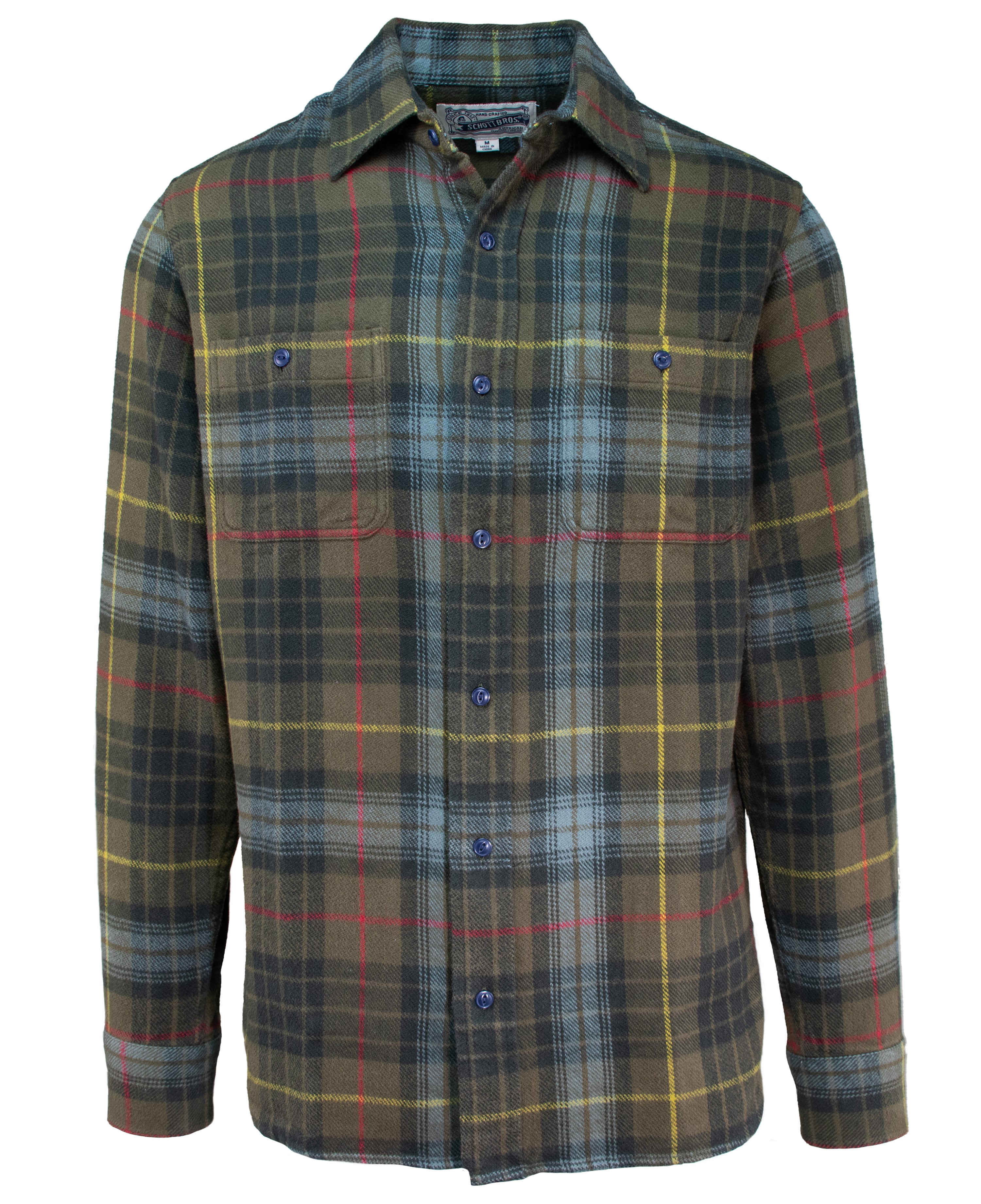SH2135 - Plaid Cotton Flannel Shirt – Schott N.Y.C.