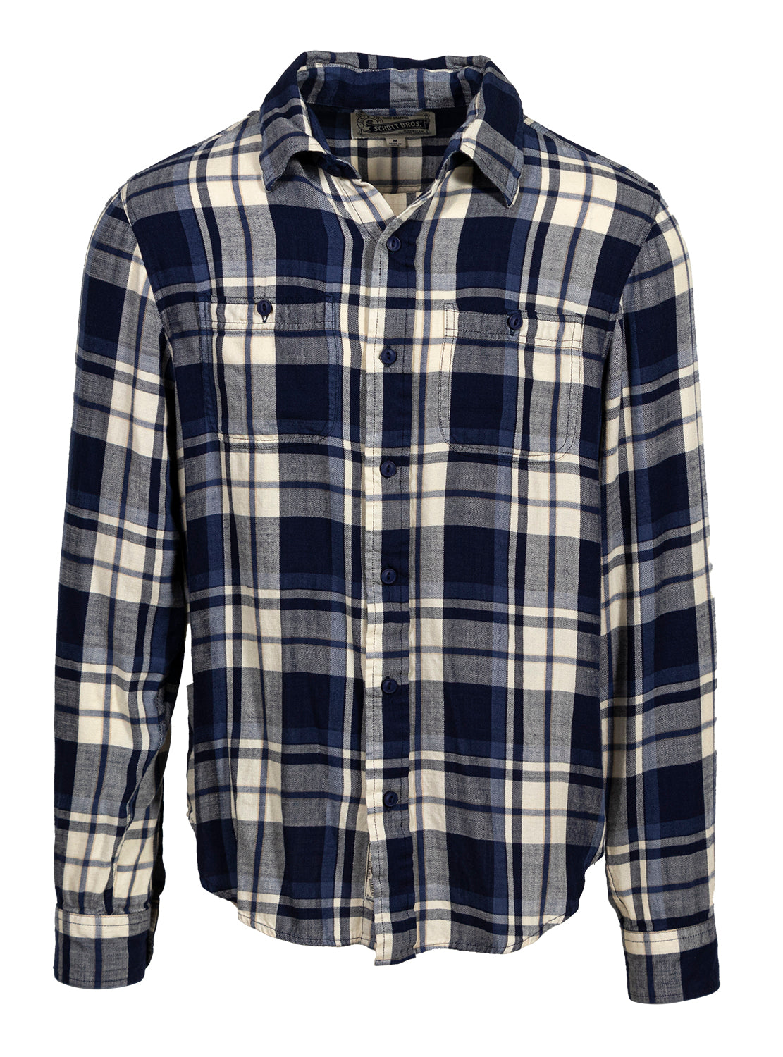 SH2307 - Long Sleeve Lightweight Plaid Work Shirt – Schott N.Y.C.